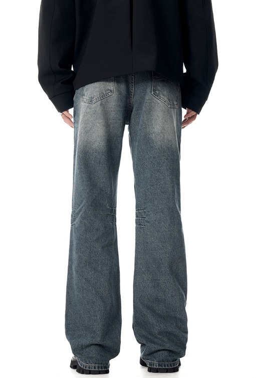 Japanese Brand American retro blue wide-leg cleanfit jeans Size US 32 / EU 48 - 5 Thumbnail