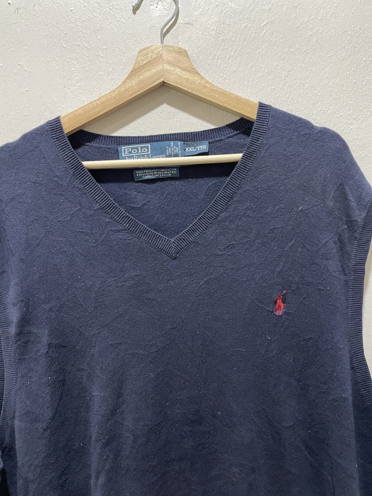Mr. Gentleman × Polo Ralph Lauren × Ralph Lauren POLO Ralph Lauren Men's 2XL Embroidery Blue Pima Cotton 2XL Size US XXL / EU 58 / 5 - 7 Thumbnail