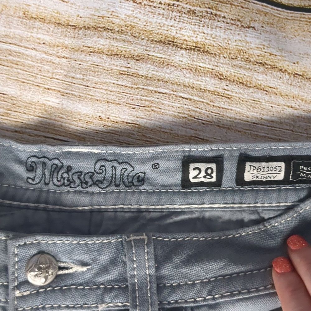 Miss Me Miss me gray skinny jeans size 28 Size 28" / US 6 / IT 42 - 3 Thumbnail