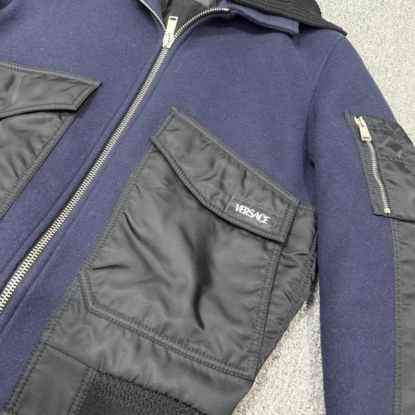 Versace Versace Wool Nylon Jacket 44 99 New Size US S / EU 44-46 / 1 - 3 Thumbnail