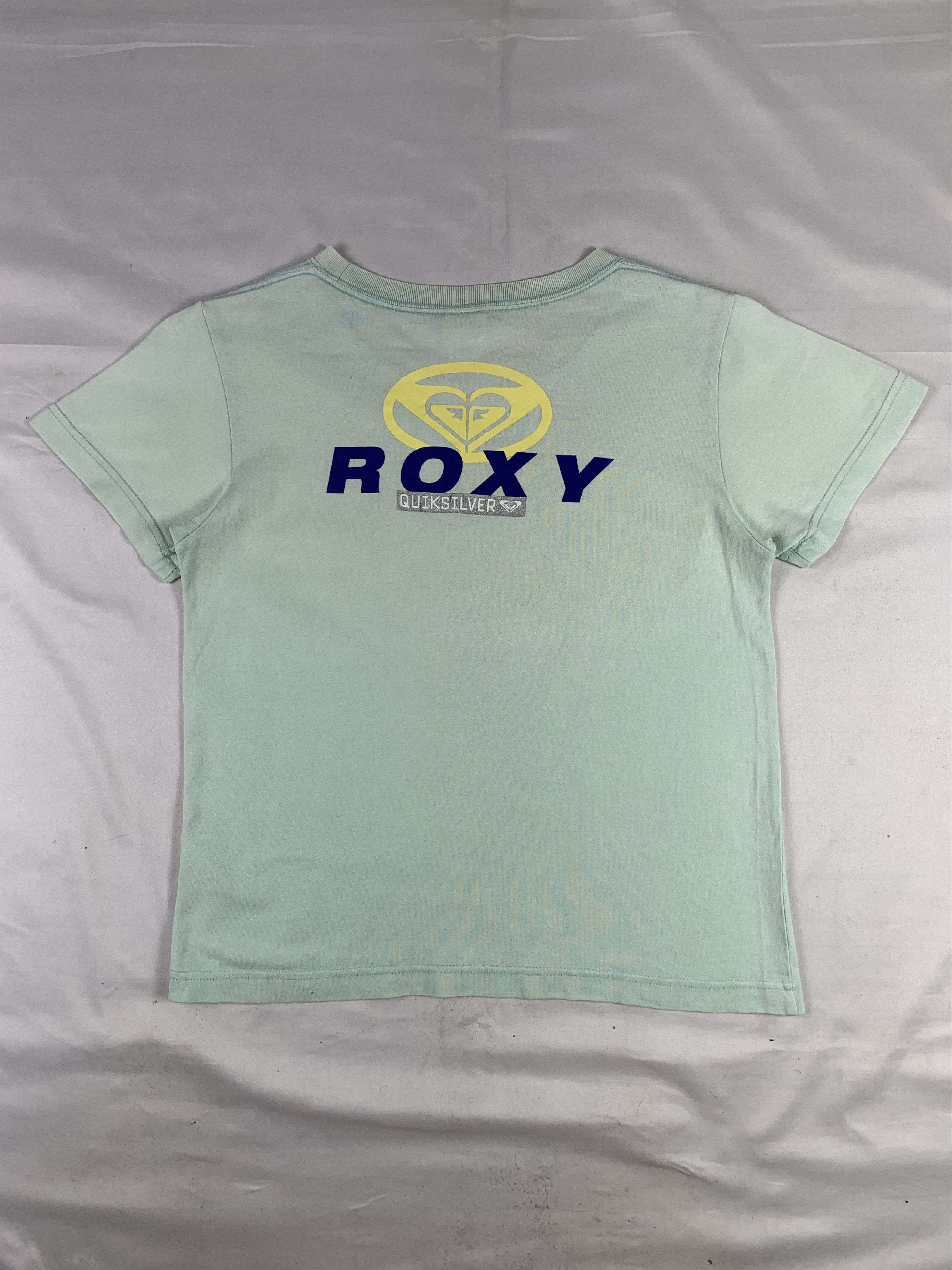 Quiksilver 2000s Roxy Neutral Green Tee (M) Size M / US 6-8 / IT 42-44 - 1 Thumbnail