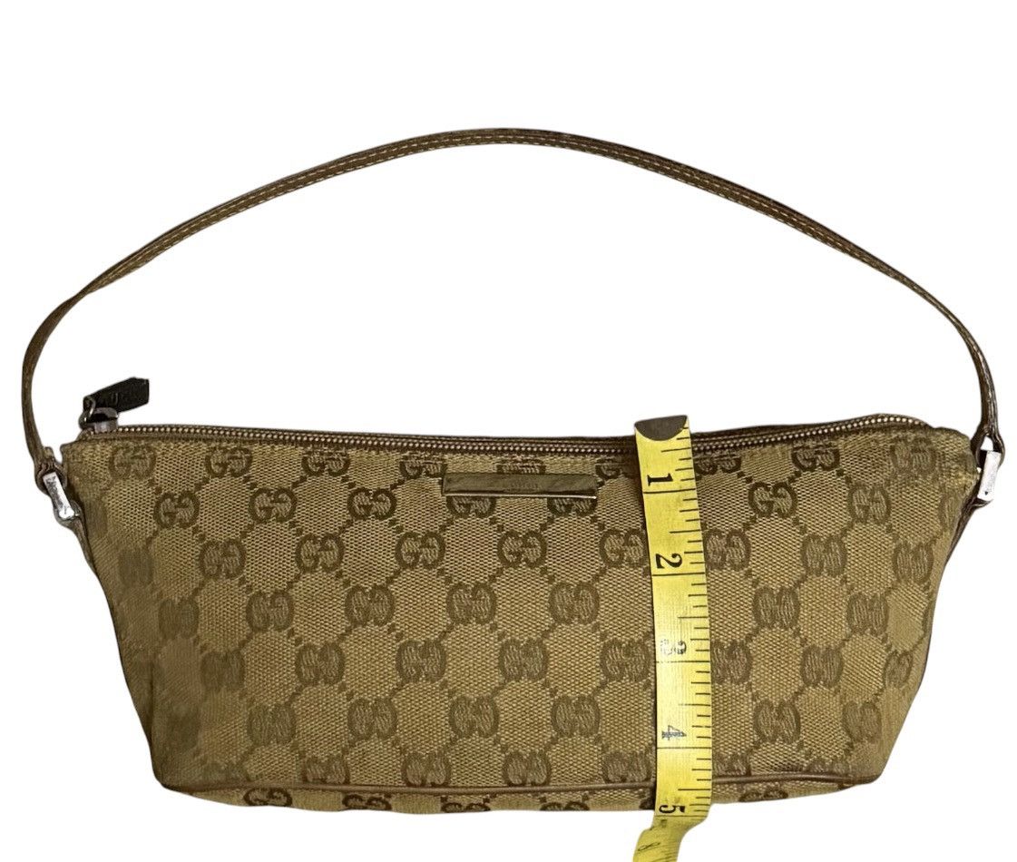 Gucci Gucci GG Handbag Canvas Boat Pochette Monogram Bag Vintage Size ONE SIZE - 8 Thumbnail