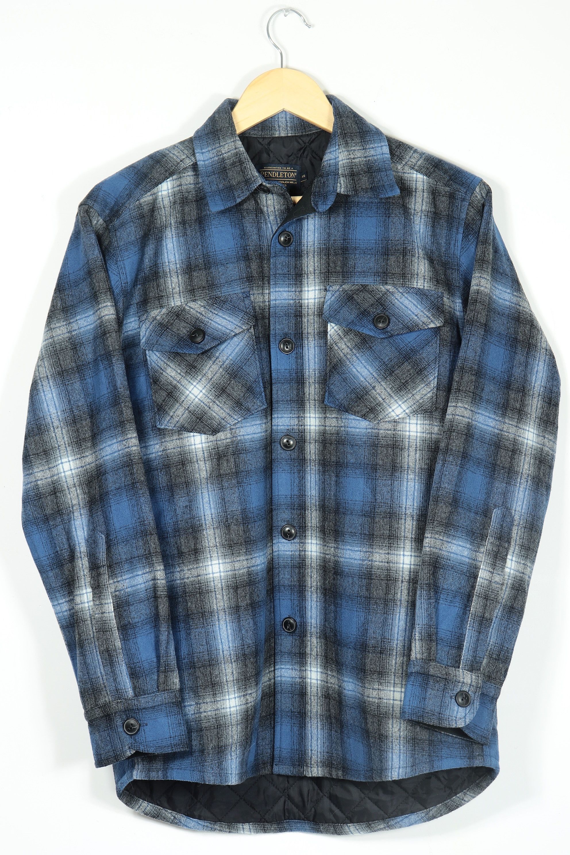Pendleton Pendleton Shadow Plaid Quilt-Lined Wool Shirt Jacket Blue Size US XS / EU 42 / 0 - 1 Thumbnail