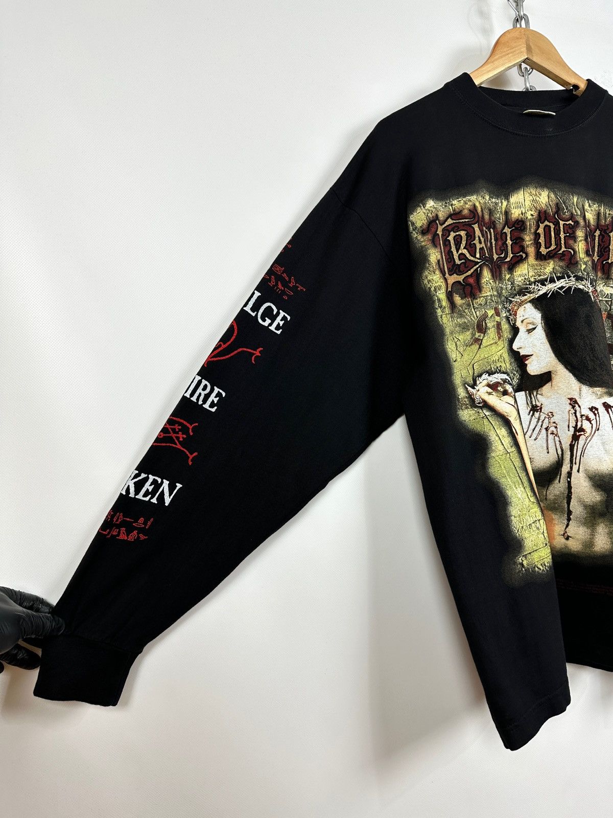 Band Tees 1998 Vintage Cradle of Filth Praise The Whore Long Sleeve Size US XL / EU 56 / 4 - 18 Thumbnail