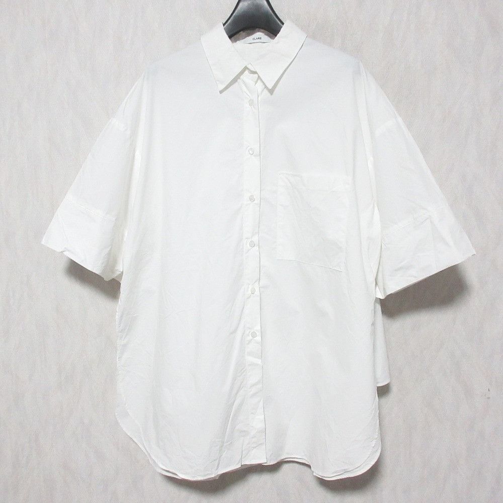 Other CLANE Back Gather Shirt Textile Tops 18108-3131 DUTY FREE for USA