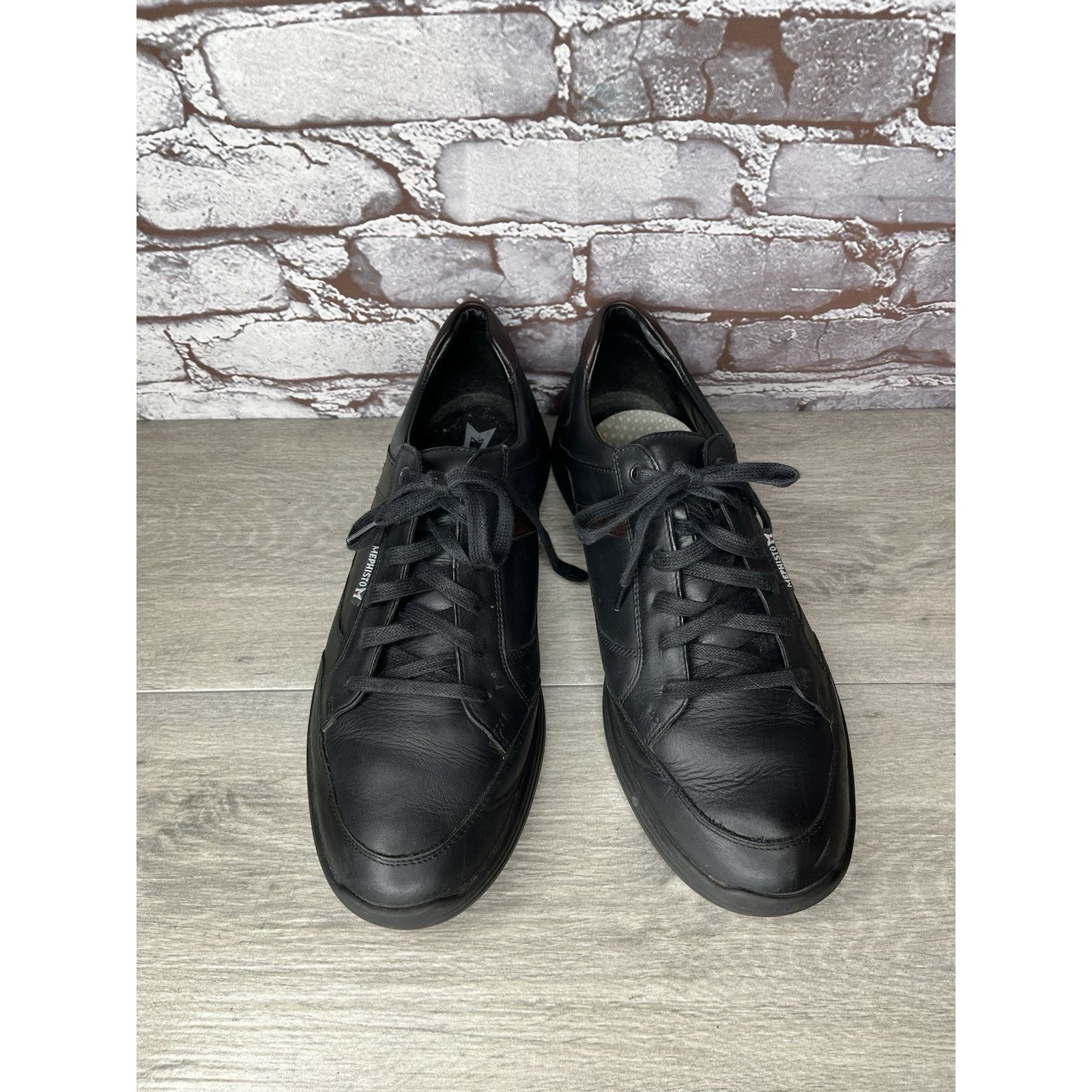 Mephisto MEPHISTO Frank GoWing Black Leather Lace Up Sneakers Shoes M Size US 11.5 / EU 44-45 - 13 Thumbnail