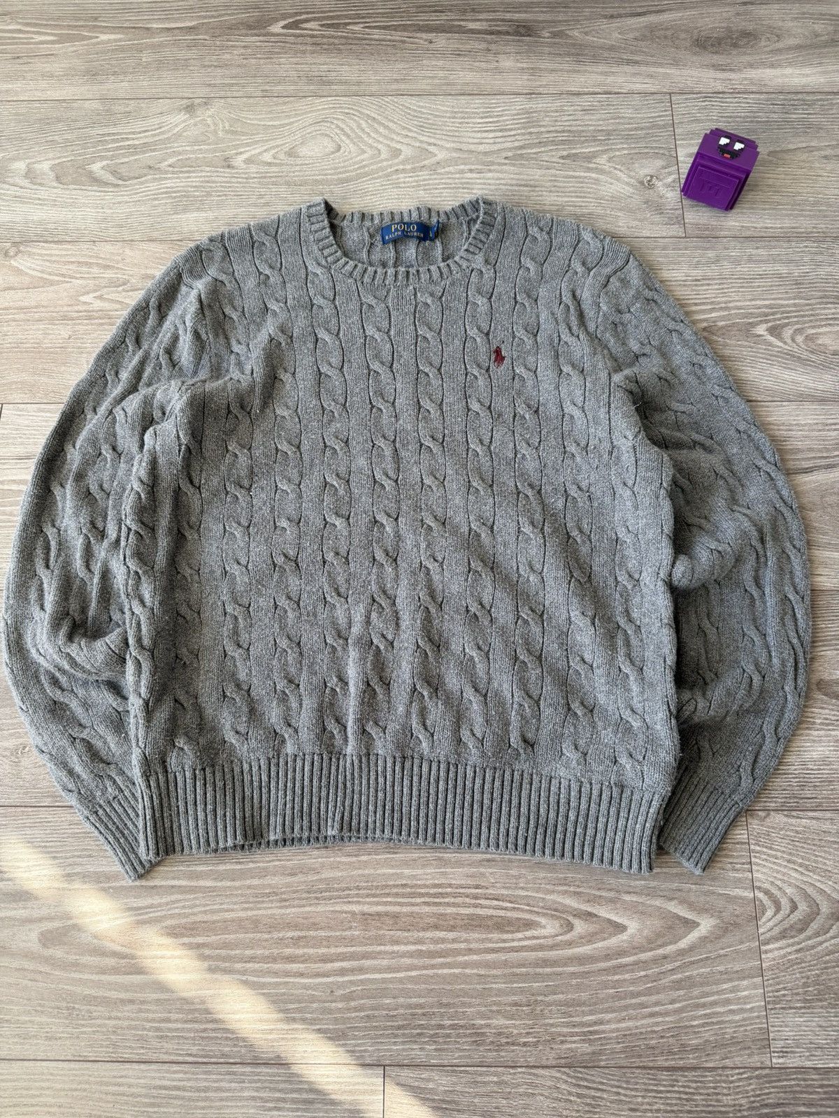 Polo Ralph Lauren Polo Ralph Lauren Grey Luxury Casual Knitted Sweater Size US L / EU 52-54 / 3 - 7 Thumbnail