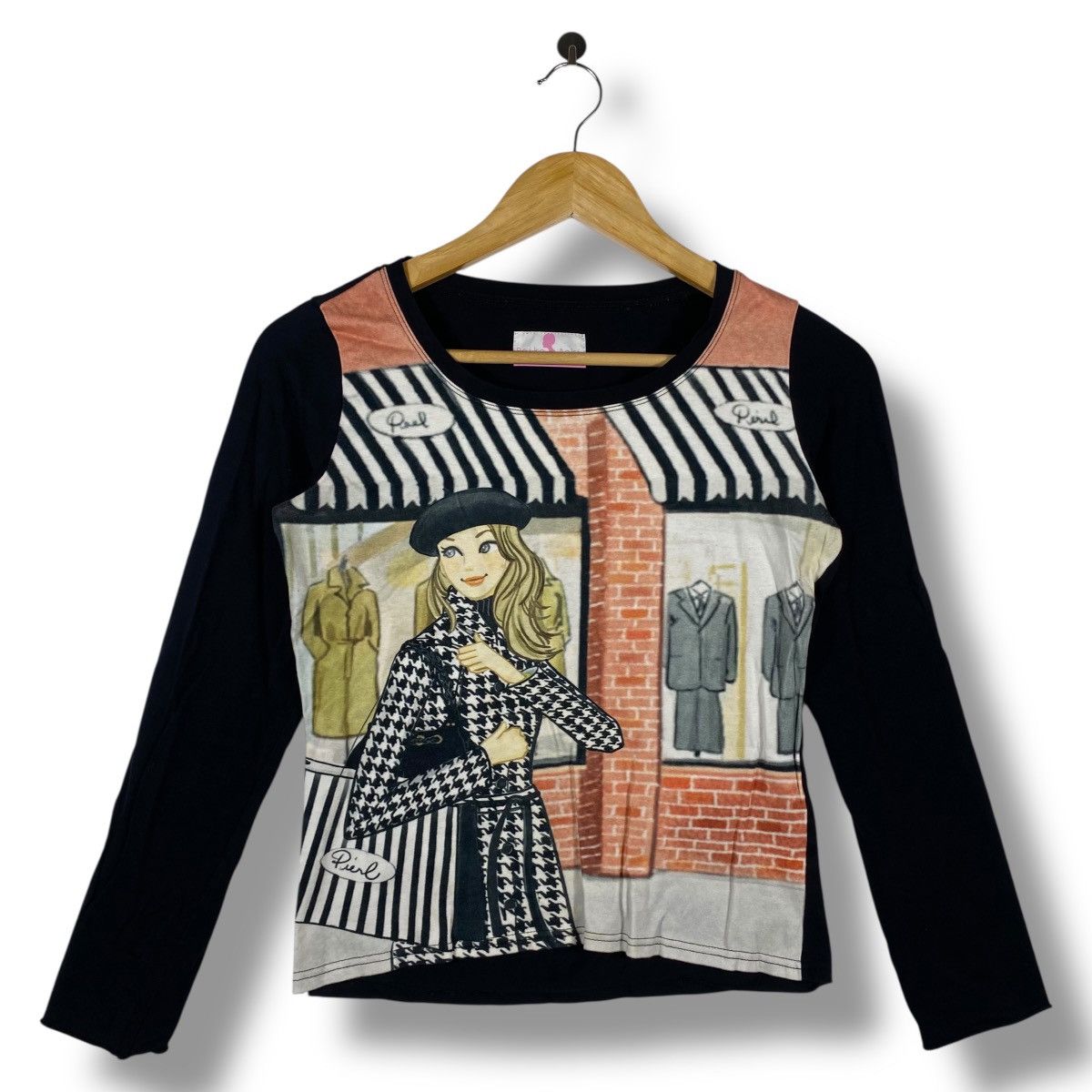 Designer × Japanese Brand Japanese Brand REIKO AOKI New York Women Longsleeve Graphic Size M / US 6-8 / IT 42-44 - 1 Thumbnail