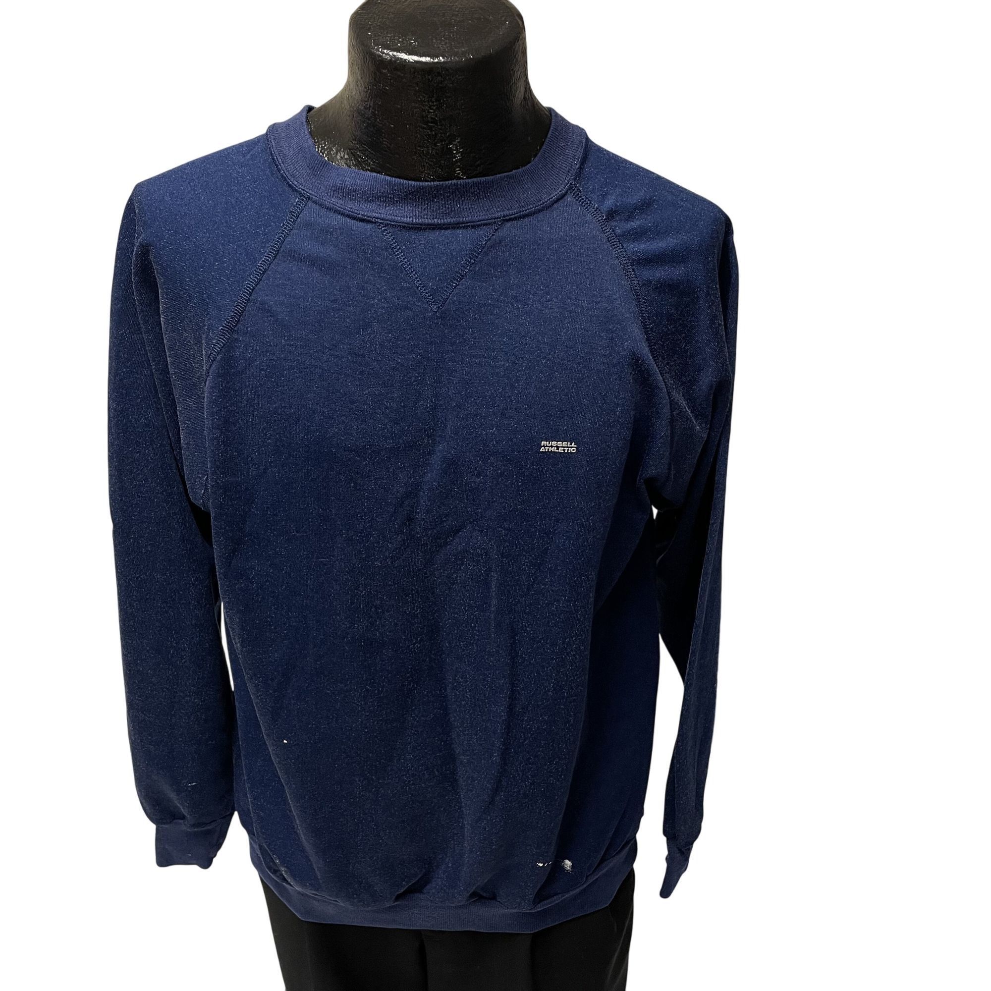 Russell Athletic Vtg Russell Athletic Heather Blue Workout Gym Sweatshirt Size US XL / EU 56 / 4 - 2 Thumbnail