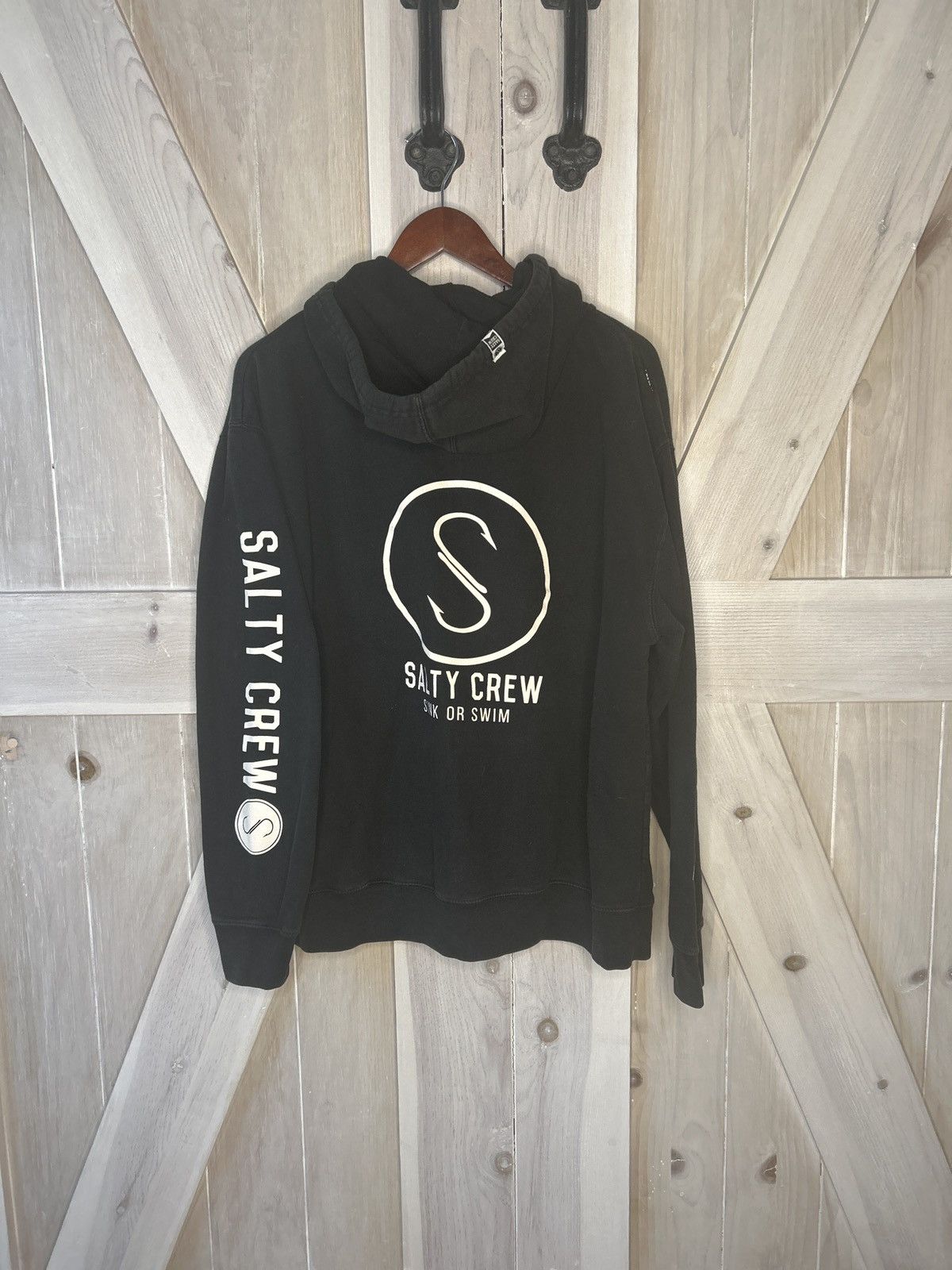 Vintage Salty Crew Black Zip-Up Size US L / EU 52-54 / 3 - 1 Thumbnail