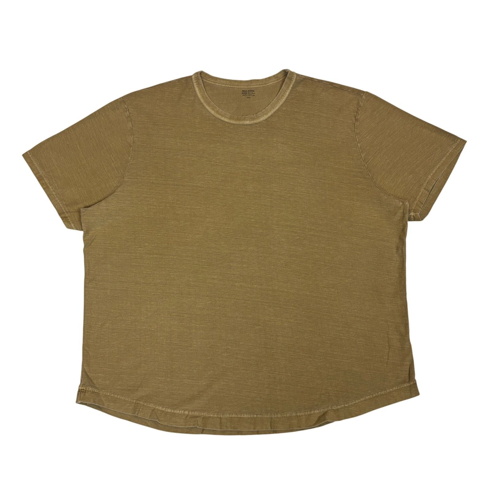 Buck Mason Buck Mason Curved Hem Slub Cotton Ringer T Shirt XXL Size US XXL / EU 58 / 5 - 1 Thumbnail