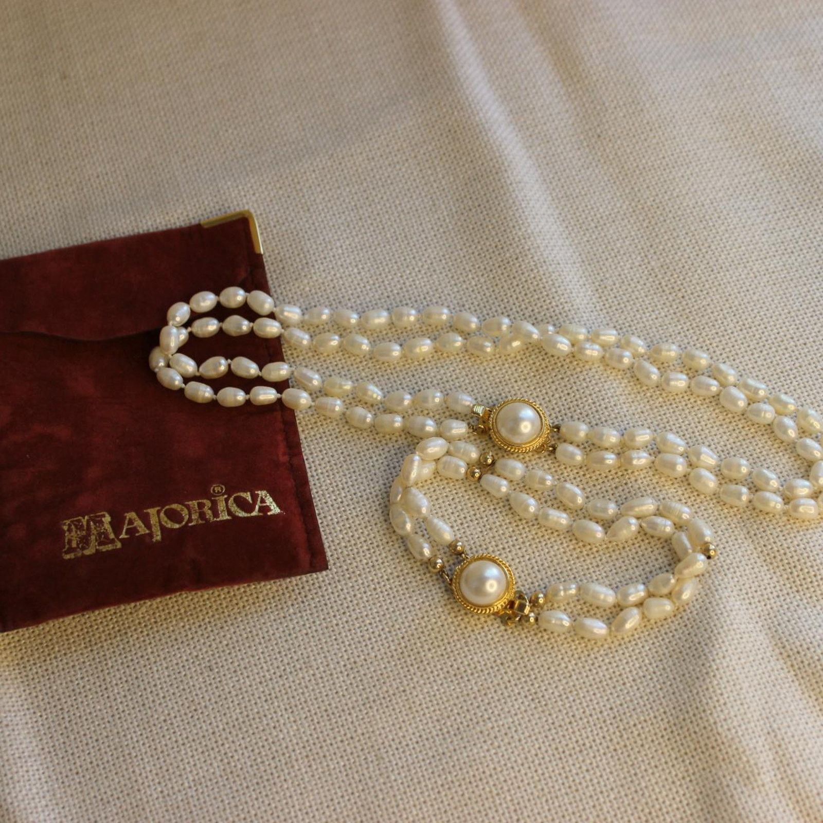 Other Vintage pearl necklace bracelet Size ONE SIZE - 2 Thumbnail