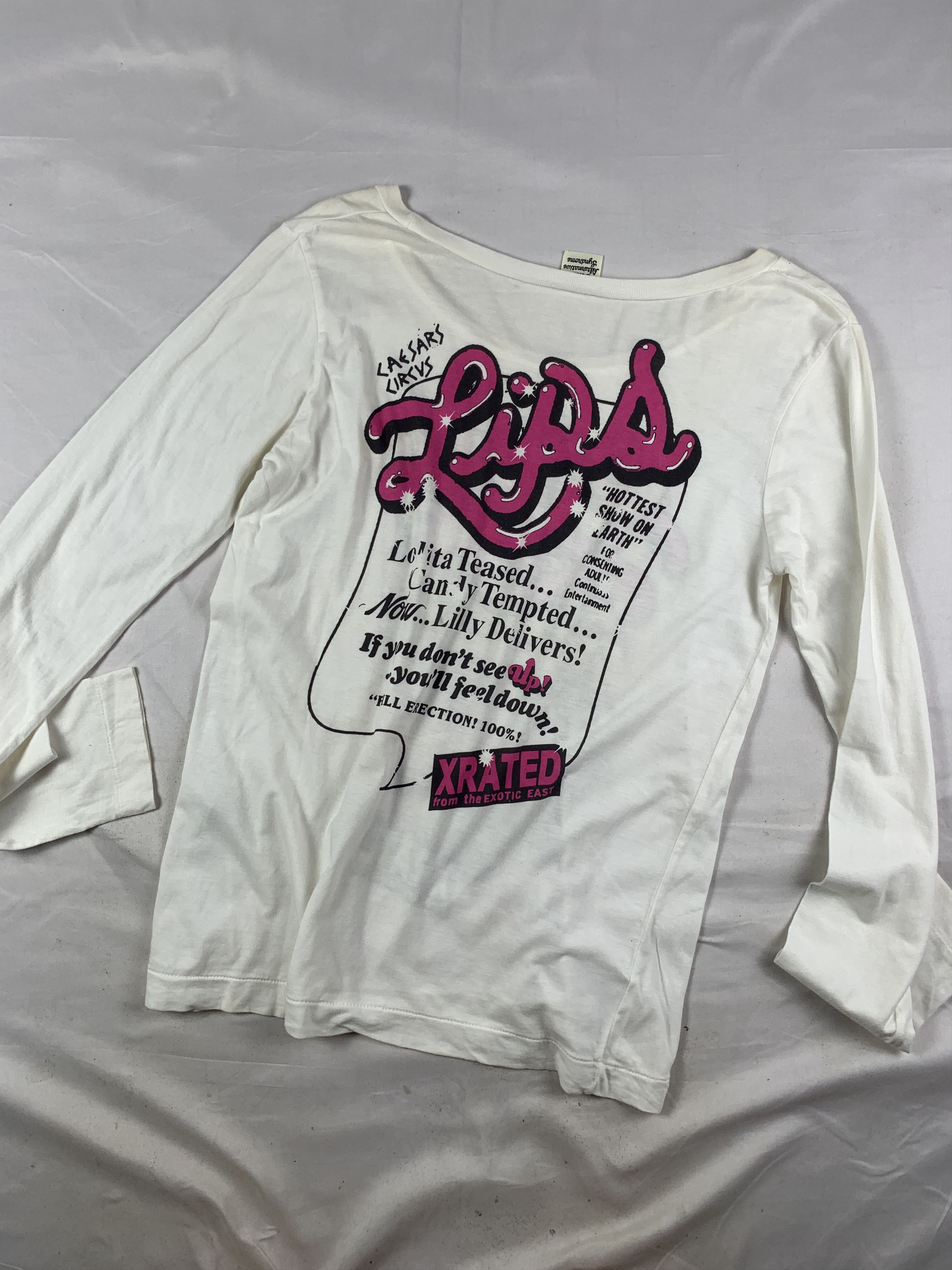Japanese Brand RnA White Girl Graphic Longsleeve Tee (M) Size M / US 6-8 / IT 42-44 - 3 Thumbnail