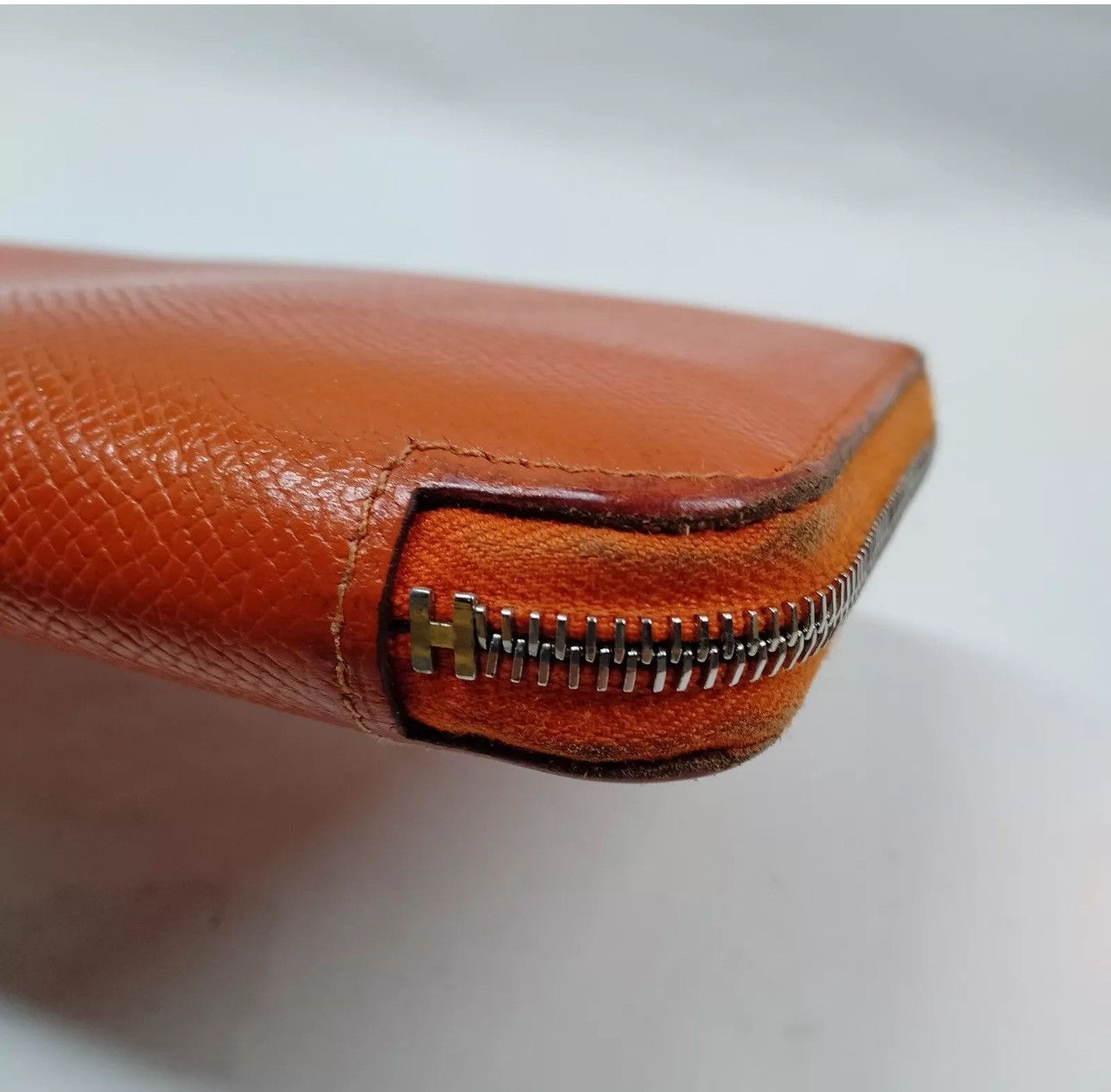 Hermes Hermes Long Wallet Pink Leather in excellent condition. Size ONE SIZE - 9 Thumbnail