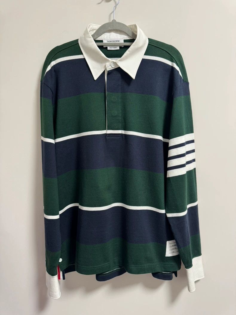 THOM BROWNE Striped Polo Shirt - dmc