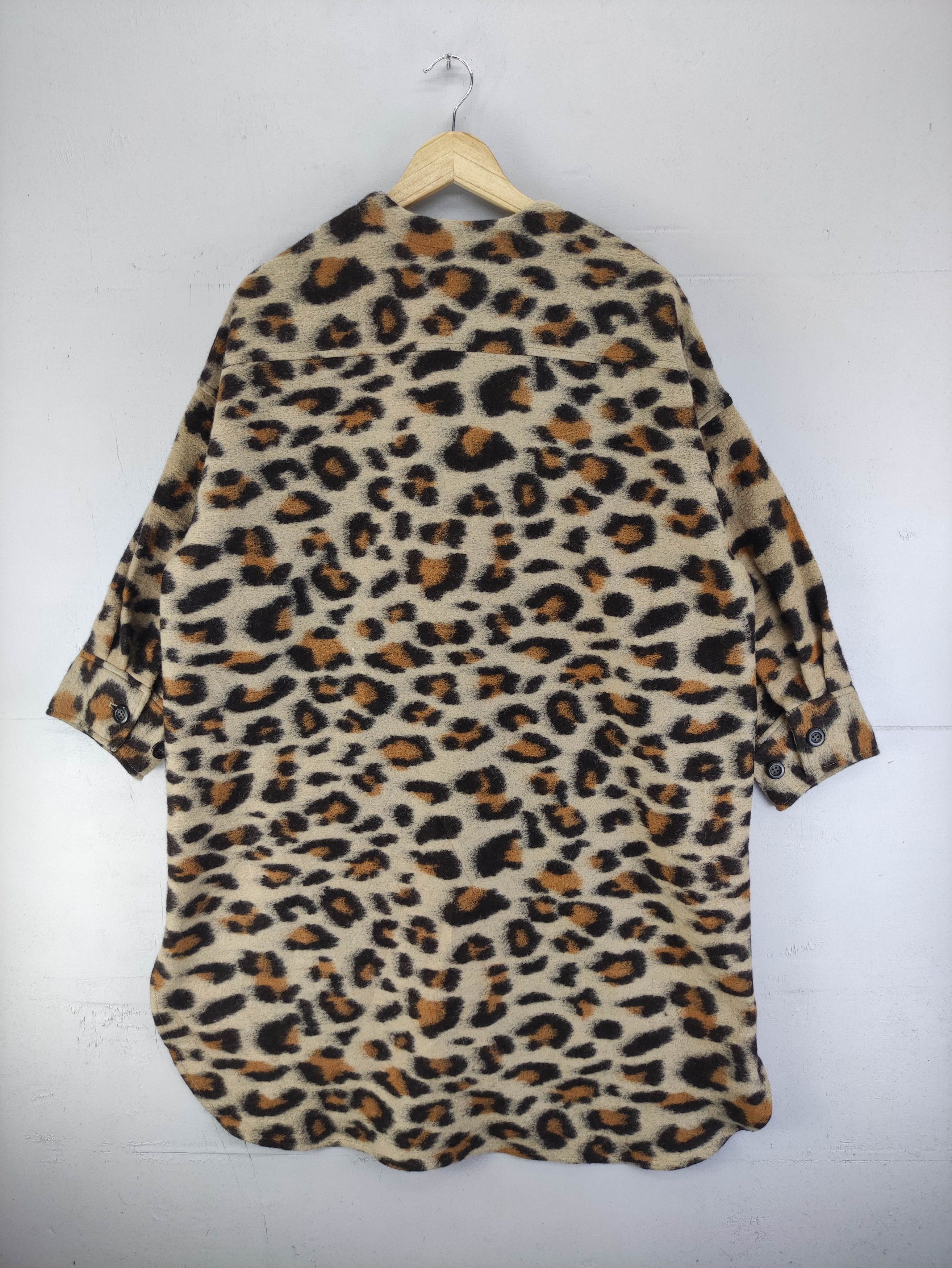 Japanese Brand Vintage Gyda Pattern Leopard Wool Jacket Size L / US 10 / IT 46 - 8 Thumbnail