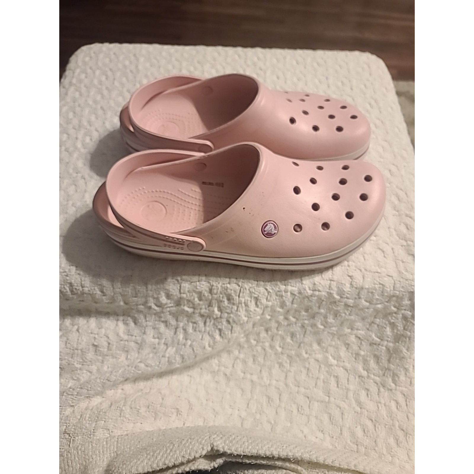 Crocs Crocs Unisex Croc Clog - Pearl Pink/Wild Orchid Men's 11 Size US 11 / IT 41 - 2 Thumbnail