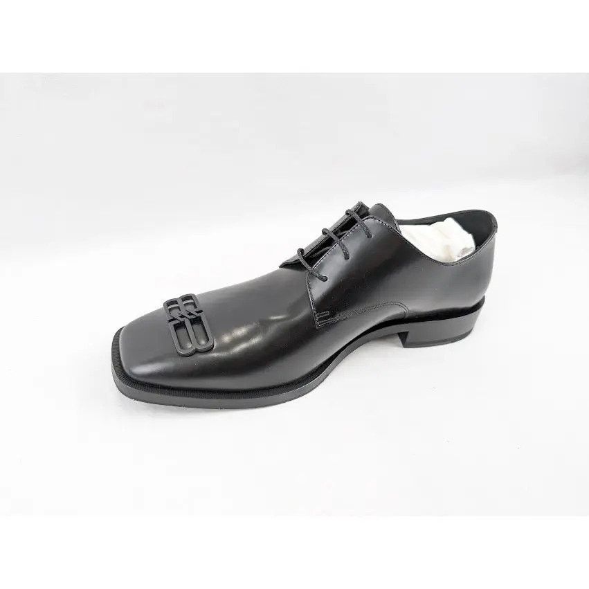 Balenciaga o1rshd1 Rim BB Icon Derbie Shoes in Black Size US 8 / EU 41 - 8 Thumbnail