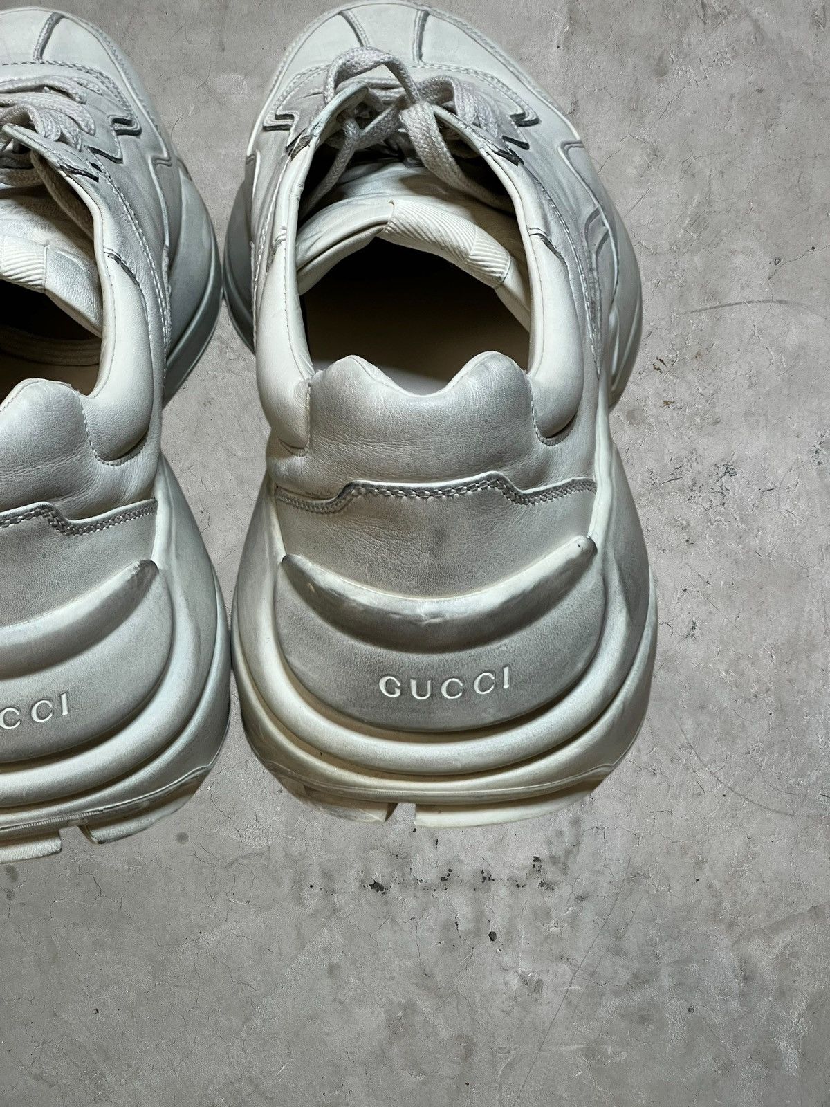 Gucci Gucci Rhyton Leather Sneakers Size US 12 / EU 45 - 6 Thumbnail