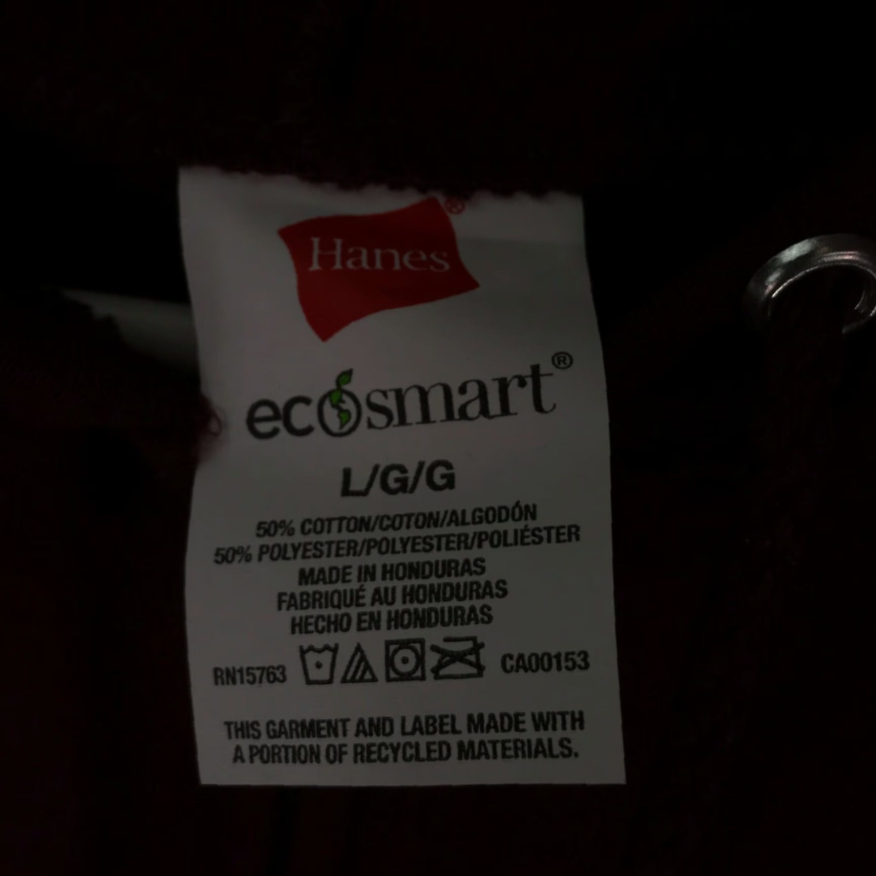 Hanes VINTAGE? No — Hanes Ecosmart Mens Hoodie Full Zip Maroon Size L Regular Hoodie Sweatshirt 50/50 Cotton Polyester 28" 24" 24" Chest ARGH Size US L / EU 52-54 / 3 - 6 Thumbnail