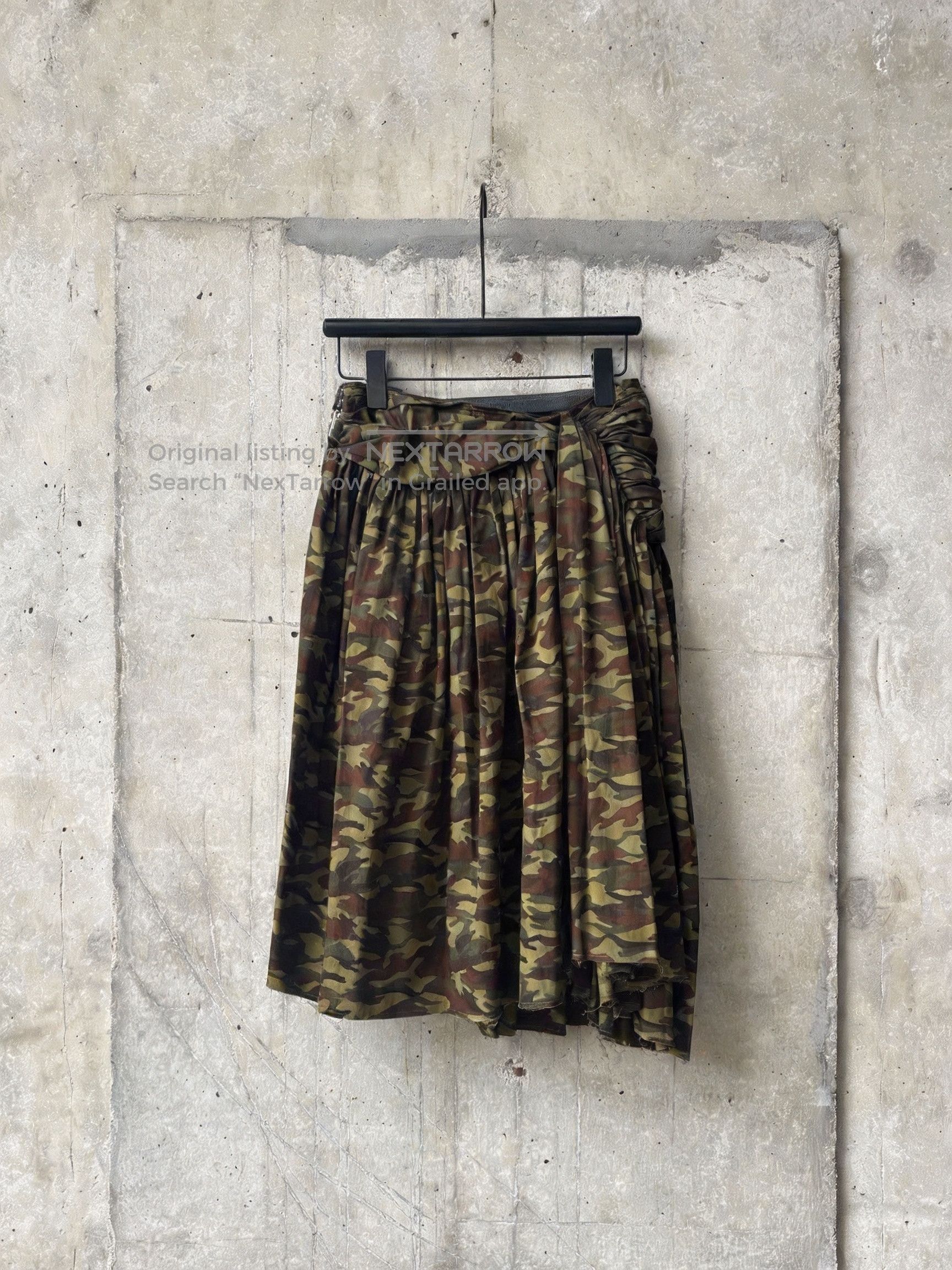 Comme des Garcons Comme des Garçons 2006SS Camouflage Asymmetrical Skirt/ Size 33" - 3 Thumbnail