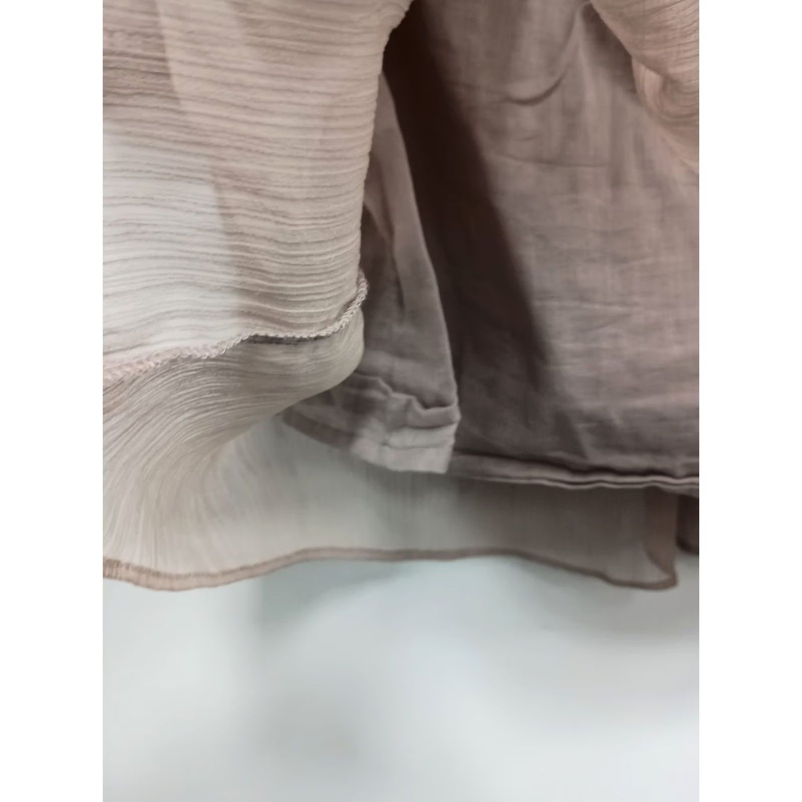 Denime Denim 24/7 Blouse Top Womens Size 16W Beige Embroidered Sheer BOHO Cottage Fairy Size XXL / US 16-18 / IT 52-54 - 7 Thumbnail