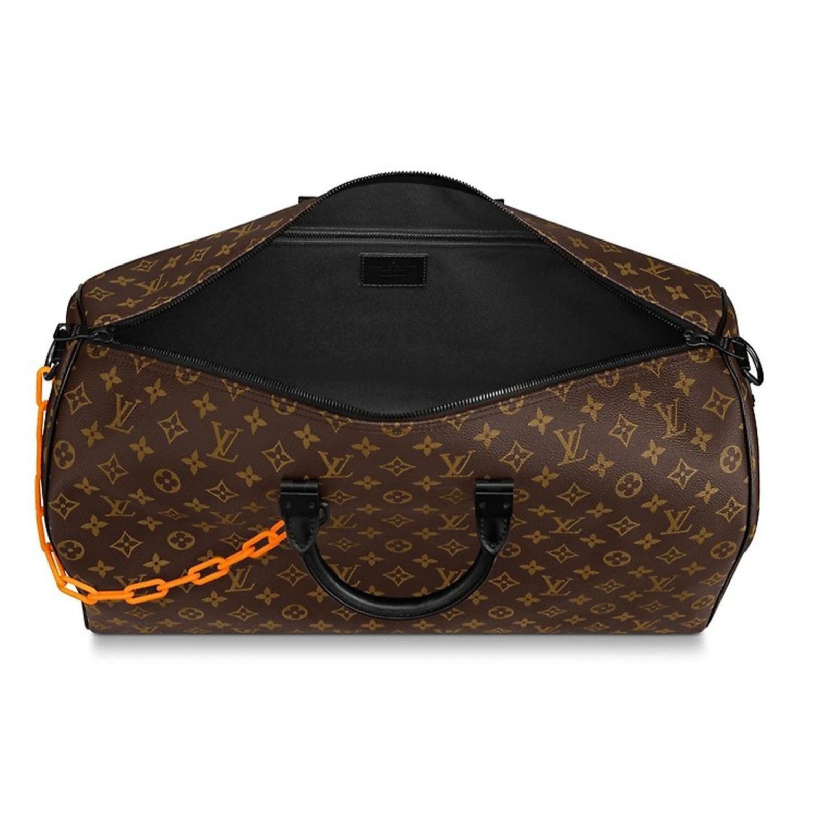 Louis Vuitton Louis Vuitton Keepall Bandouliere Orange Chain Weekend Bag Size ONE SIZE - 9 Thumbnail
