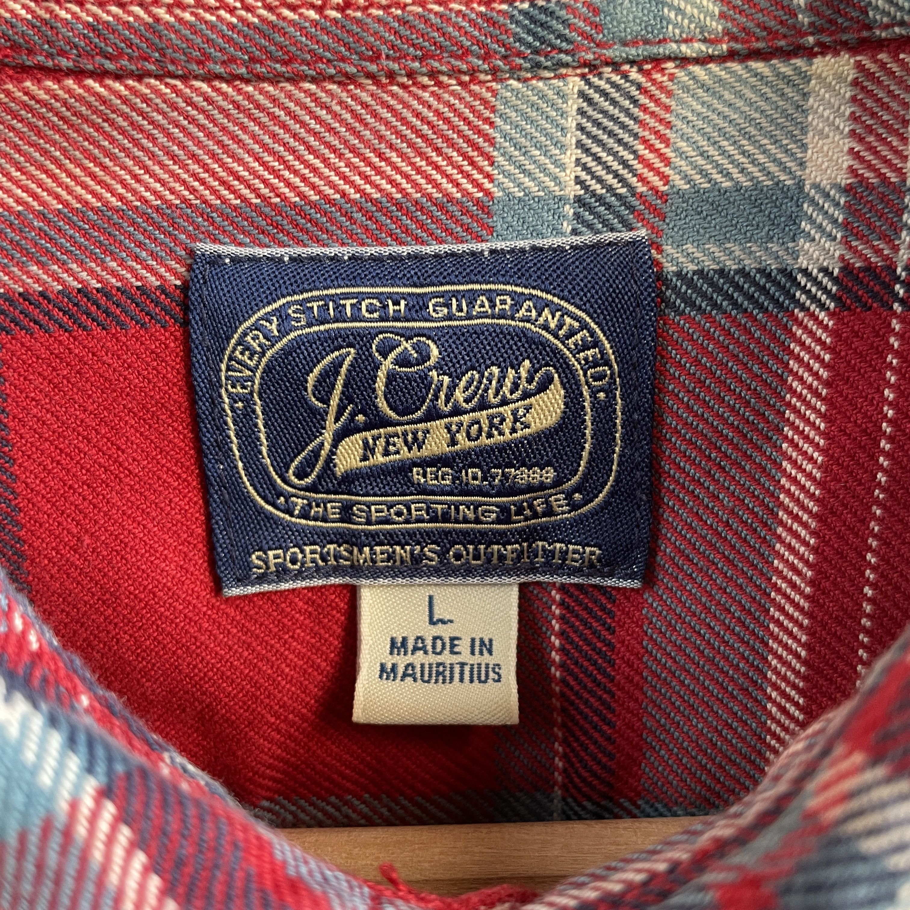 J.Crew J.Crew Red Plaid Flannel Shirt Size L Size US L / EU 52-54 / 3 - 5 Thumbnail