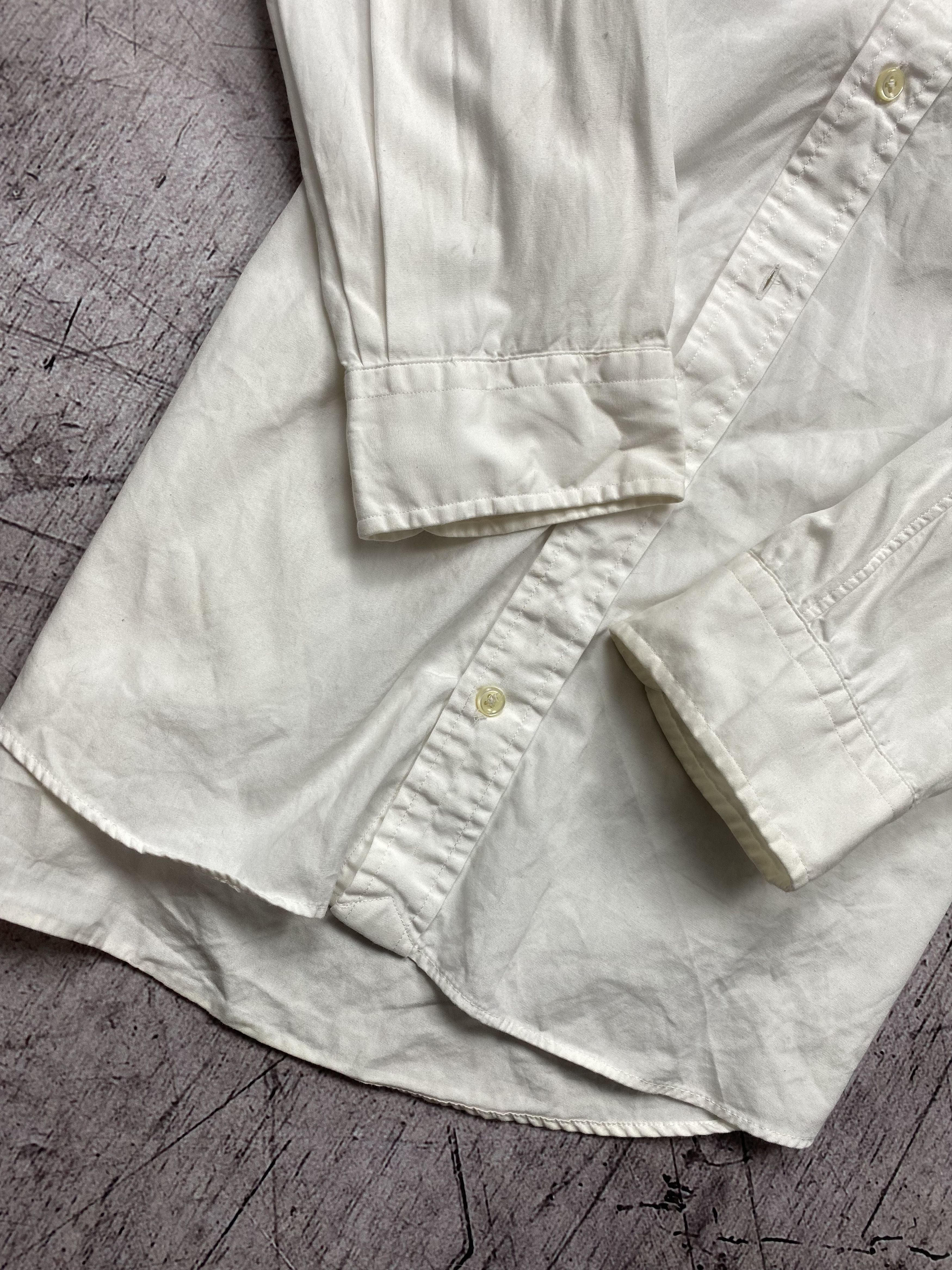 Polo Ralph Lauren × Ralph Lauren Polo Ralph Lauren Vintage Mens Long Sleeve White Shirt Size US XL / EU 56 / 4 - 3 Thumbnail