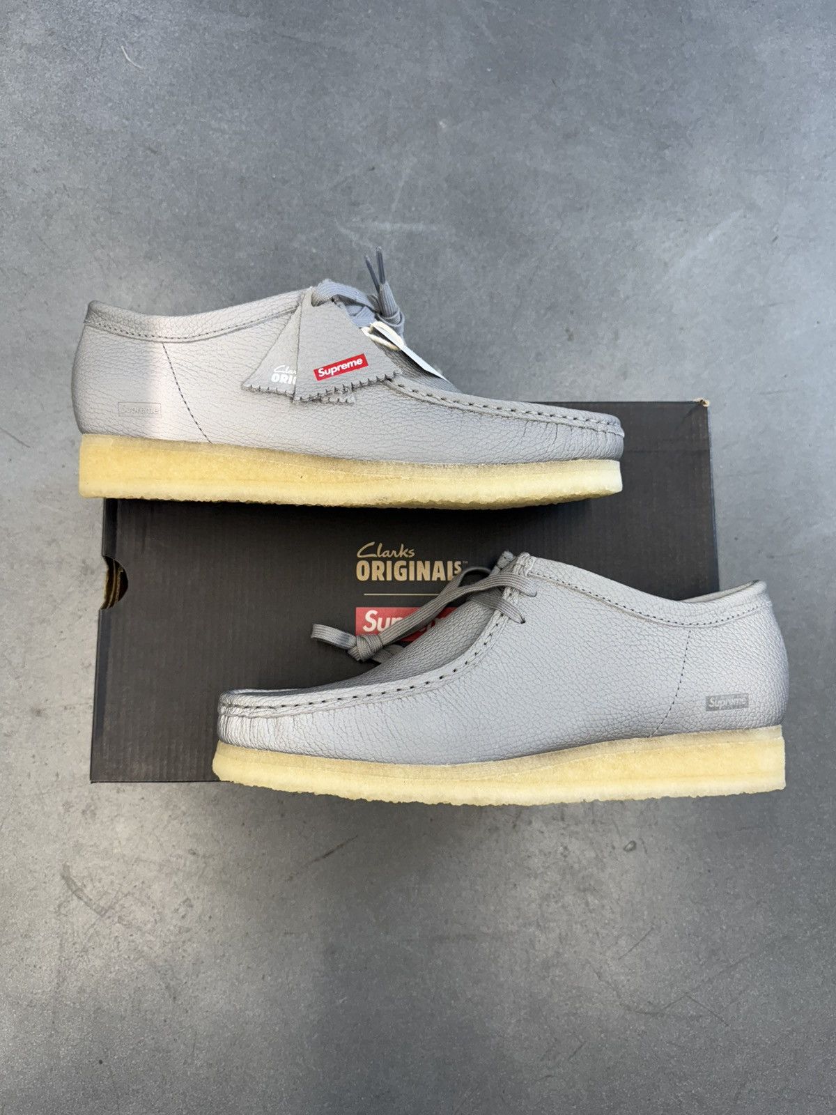 Clarks × Supreme 2025 Clarks Originals Wallabee Supreme Silver Reflective Size US 9.5 / EU 42-43 - 1 Thumbnail