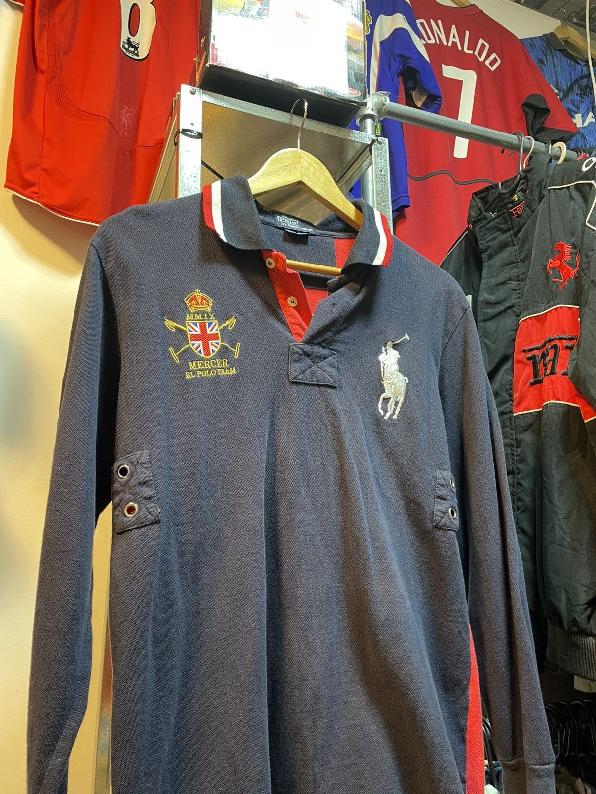 Polo Ralph Lauren Vintage Polo Ralph Lauren Long Sleeves Polo Shirt Size US L / EU 52-54 / 3 - 2 Thumbnail