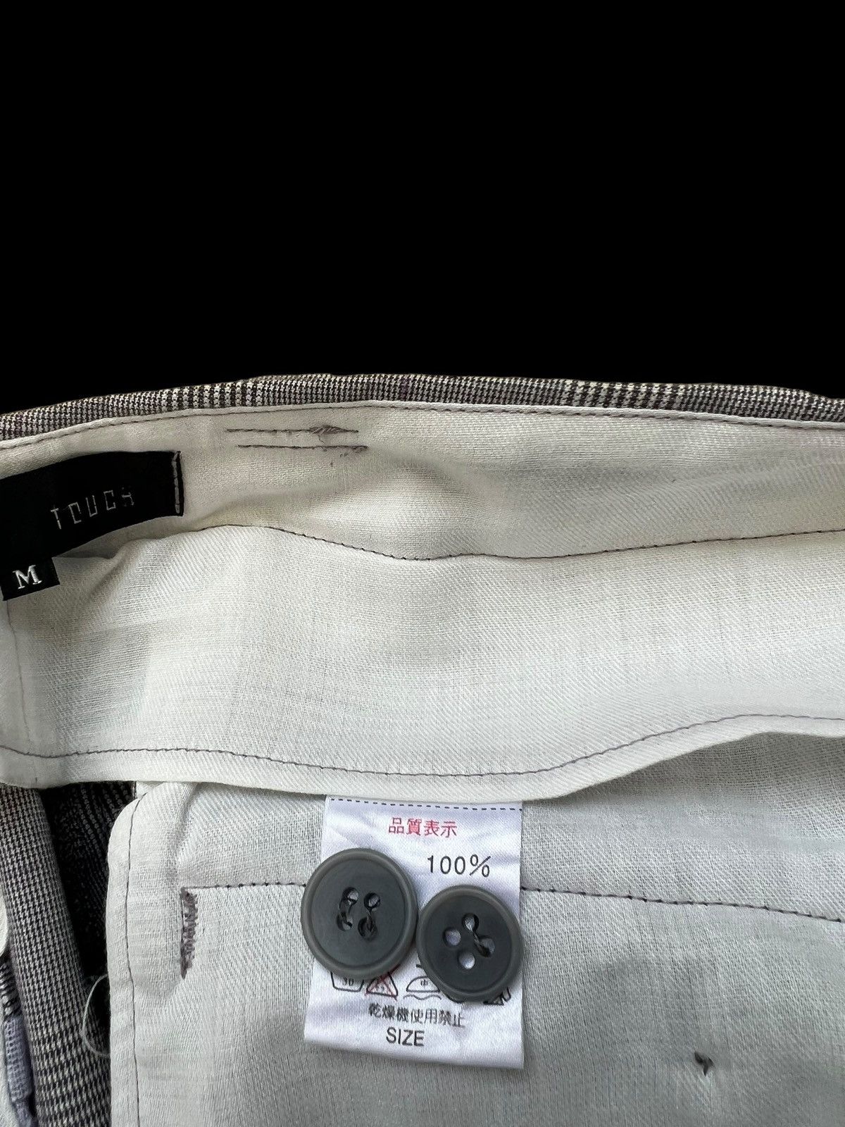 Vintage Vintage TOUCH Japan Checkered Wide Leg Trouser Pant Size US 31 - 20 Thumbnail