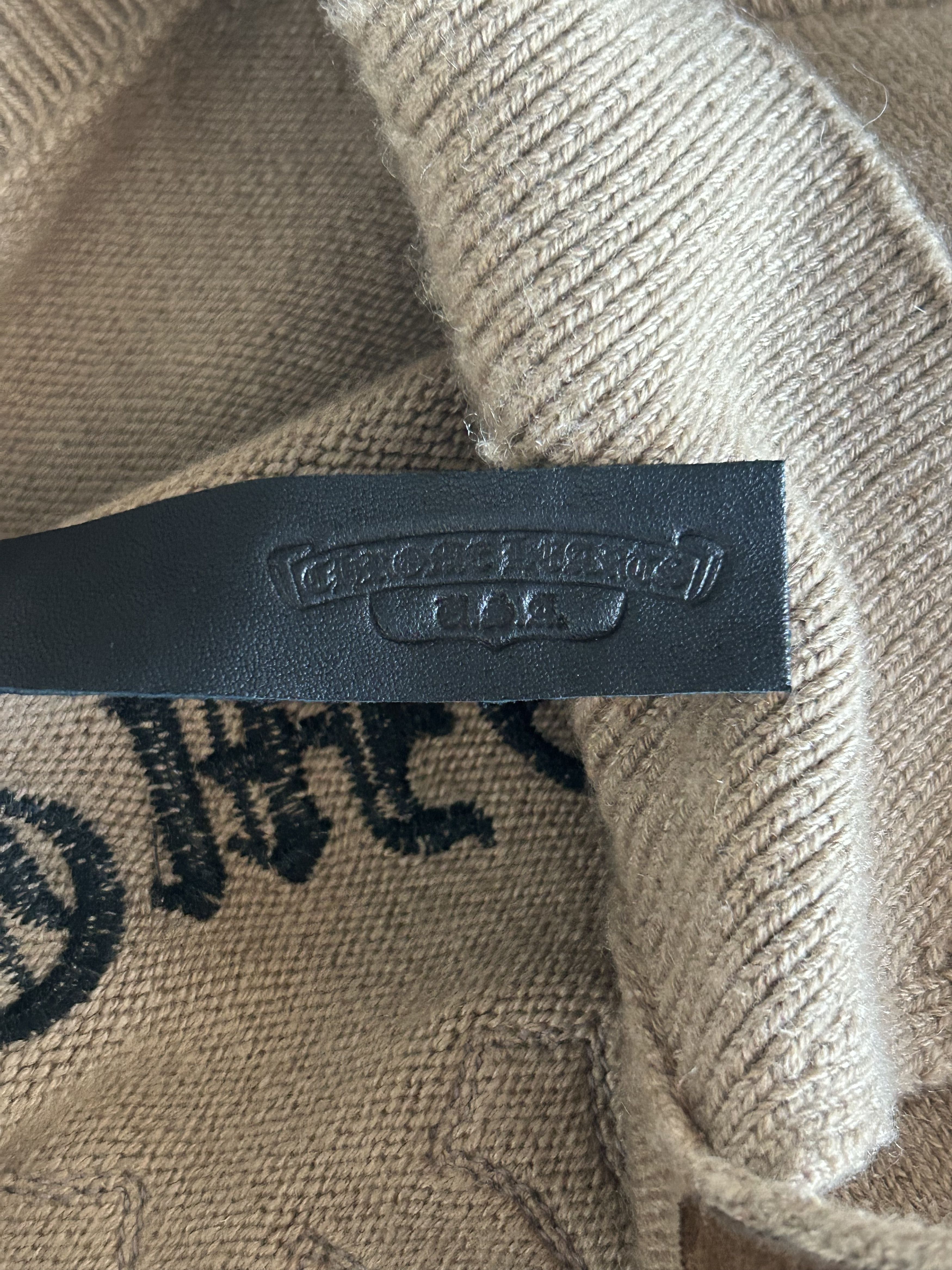 Chrome Hearts Chrome Hearts Brown Triple Cross Patch Cashmere Cardigan Size US S / EU 44-46 / 1 - 3 Thumbnail