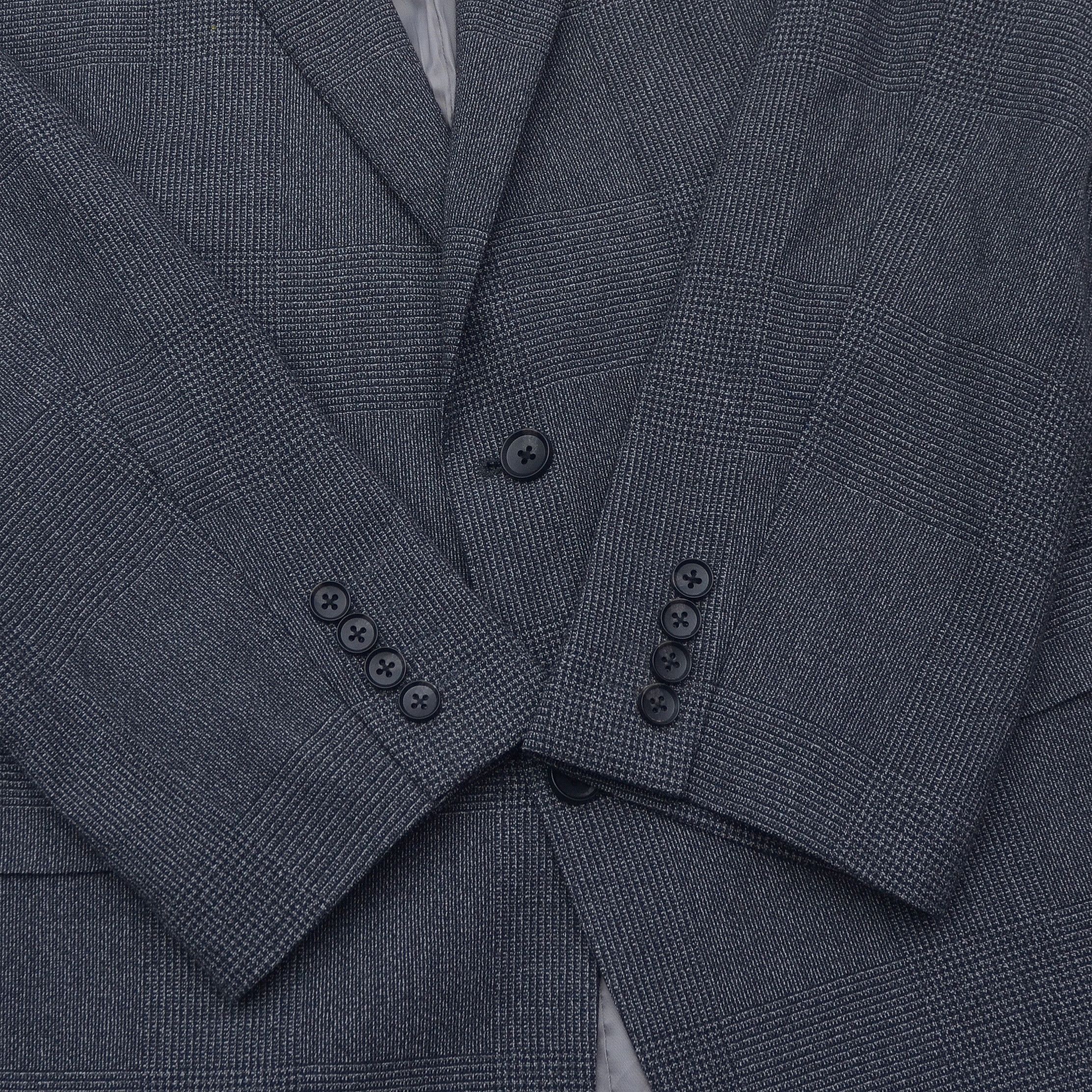 Ermenegildo Zegna Ermenegildo Zegna Tailored Fit Blazer size 58 Gray Check Size 54R - 6 Thumbnail