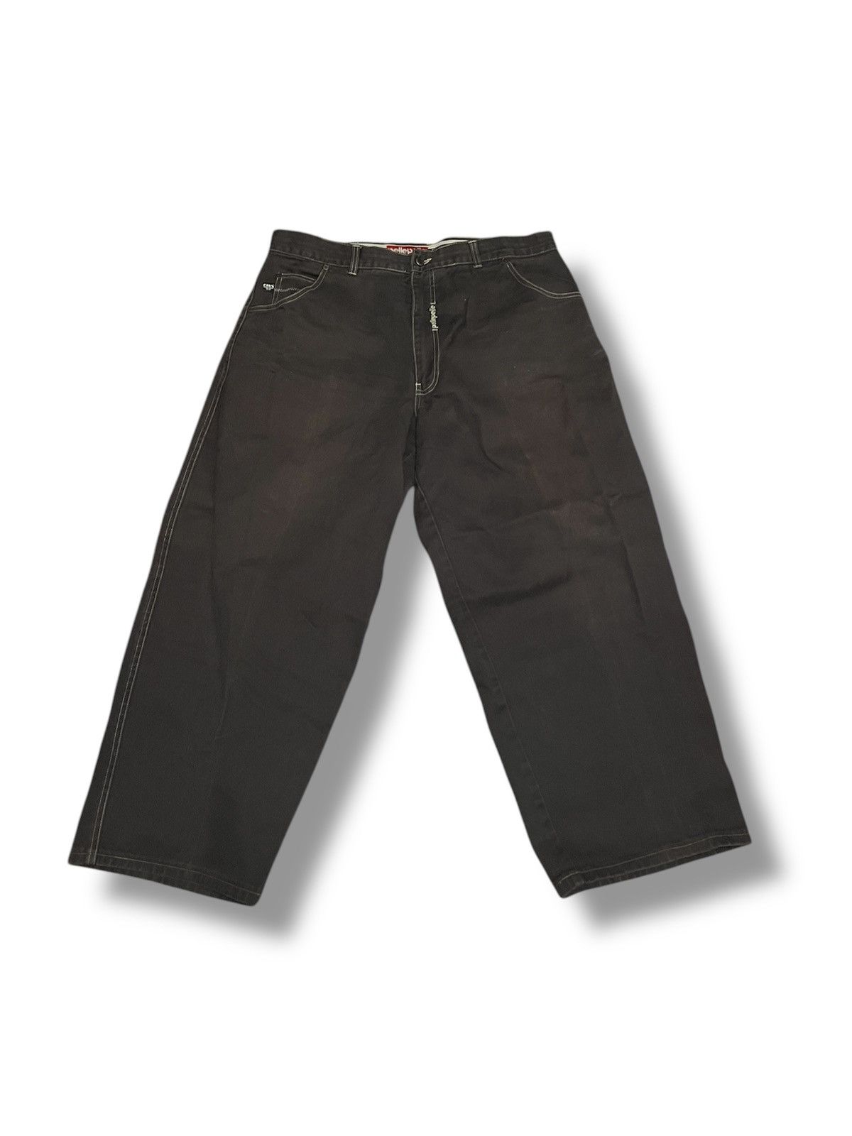 パンツ PELLE PELLE/JEANS CO BLACK CARPENTER Distressed Genuine Leather Carpenter Pants