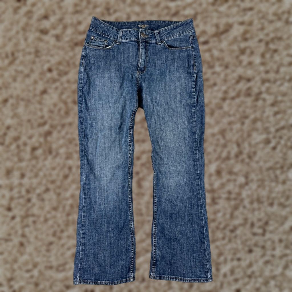Lee Lee Blue Denim Bootcut Jeans 28 Women's Pants Mid Rise Pockets Cotton Blend Denim Size 28" / US 6 / IT 42 - 1 Thumbnail