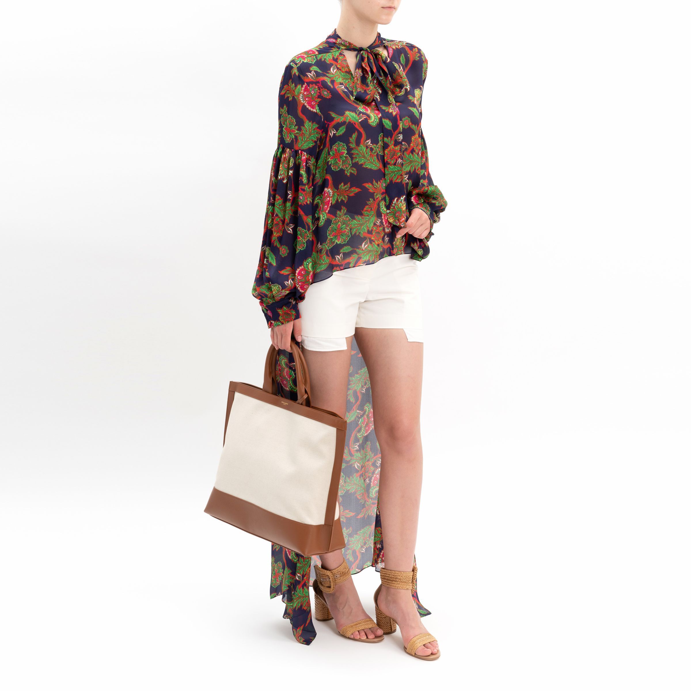 Givenchy o1y0925 Silk Blouse in Multicolor Size S / US 4 / IT 40 - 3 Thumbnail