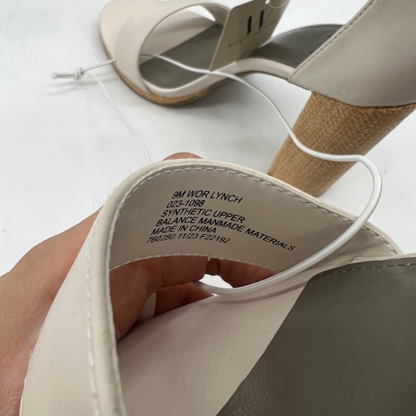 Other Worthington Womens Lynch Heeled Sandals Ivory Size US 9 / IT 39 - 7 Thumbnail