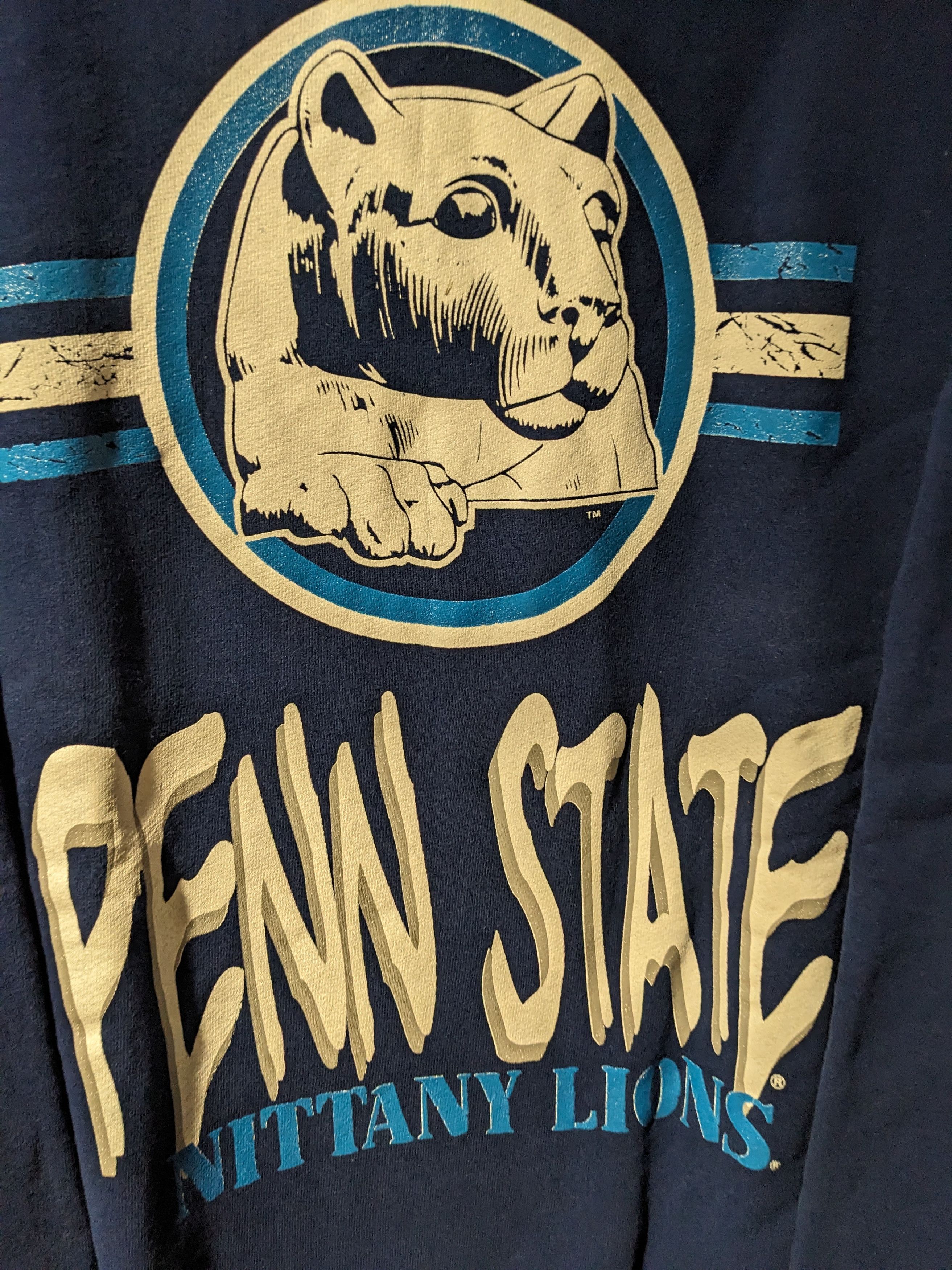 NCAA Vintage 90s Penn State Nittany Lion College Sweatshirt Size US XL / EU 56 / 4 - 2 Thumbnail