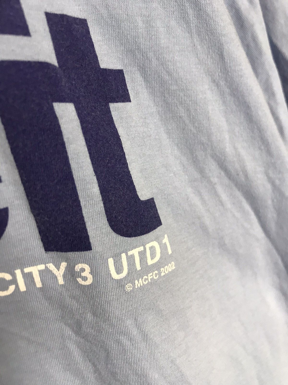 Vintage Vintage 2002 Manchester City love it t-shirt Size US XL / EU 56 / 4 - 4 Thumbnail