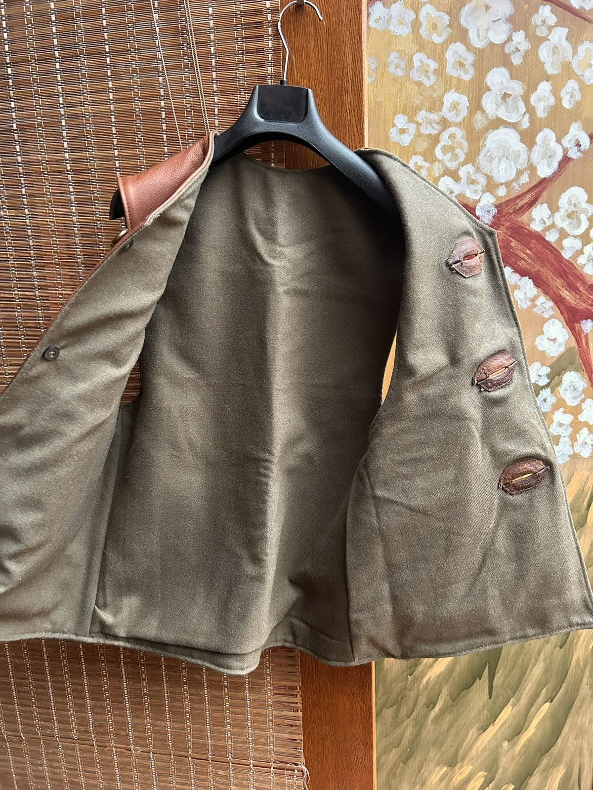 Vintage Vintage Moss Leather Goods Brown Leather Jerkin Jacket Vest Size US S / EU 44-46 / 1 - 5 Thumbnail