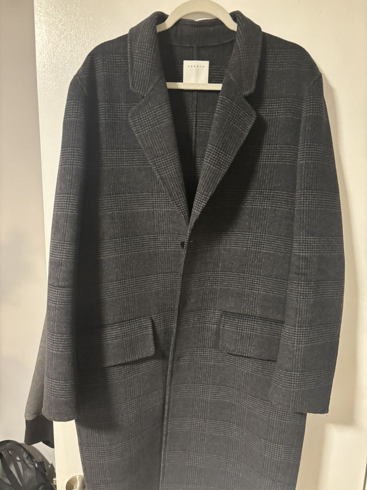 Sandro Sandro Paris Men’s Wool Overcoat Size Large Size US L / EU 52-54 / 3 - 1 Thumbnail