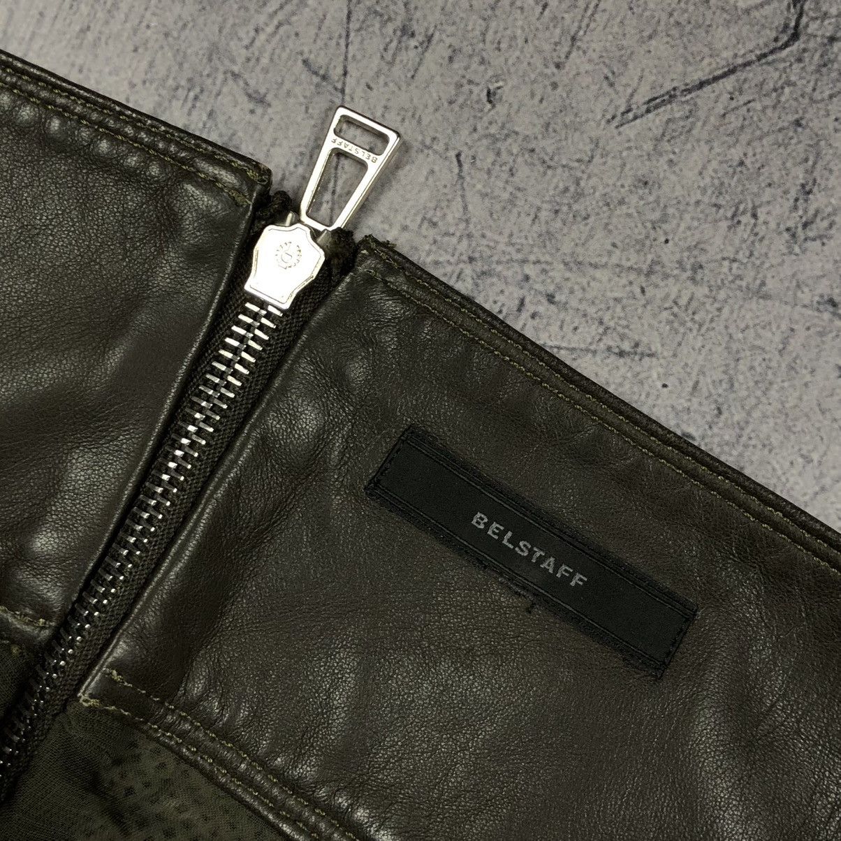 Belstaff × Leather Vintage Belstaff Leather Mesh England London Shorts y2k og Size 28" / US 6 / IT 42 - 10 Thumbnail