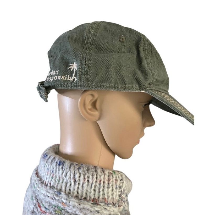 Other Corona Extra Army Green Cap Adjustable Vented Hat Relax Size ONE SIZE - 3 Thumbnail