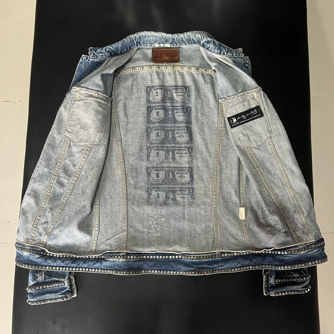 Andy Warhol × Hysteric Glamour hysteric glamour andy warhol distressed & faded denim jacket Size US M / EU 48-50 / 2 - 7 Thumbnail