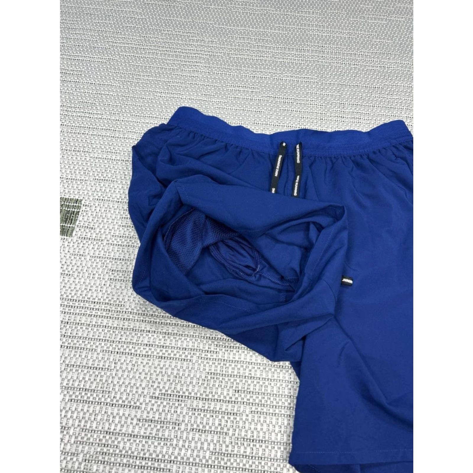 Nike Nike Running Shorts Womens M Dri-Fit Blue Drawstring Built In Liner Athletic Shorts Women Blue Nike Dri-Fit Running Shorts Size 32" / US 10 / IT 46 - 2 Thumbnail