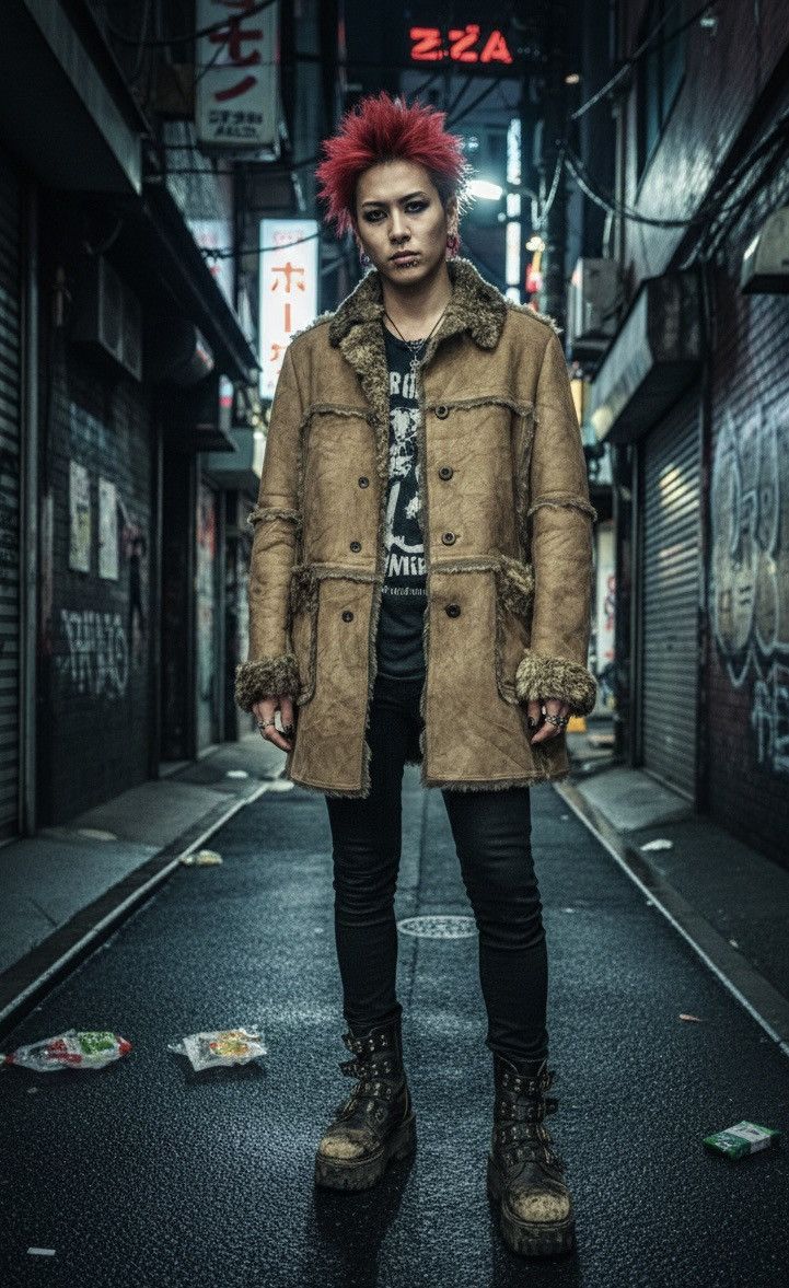 291295=Homme 291295 Homme Avant-garde Punk Faux Fur Parka Size US M / EU 48-50 / 2 - 1 Thumbnail