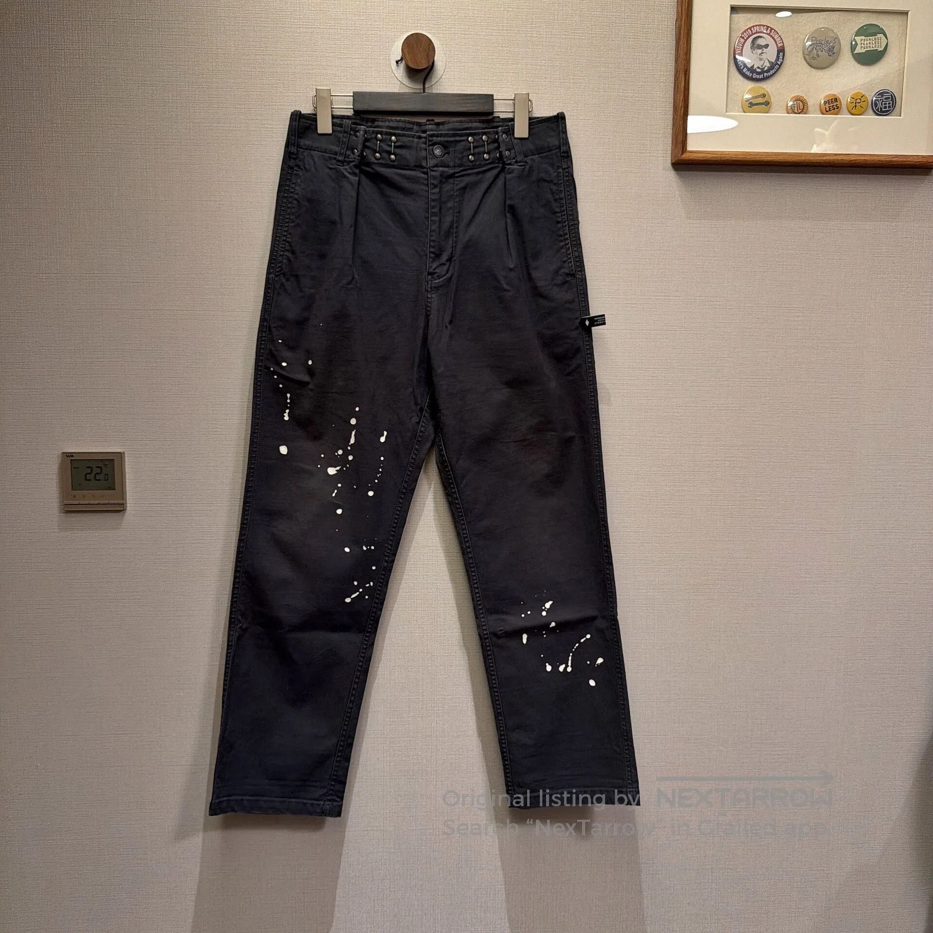 Madness Madness Chino Pants with Paint Splatter. Size US 30 / EU 46 - 1 Thumbnail