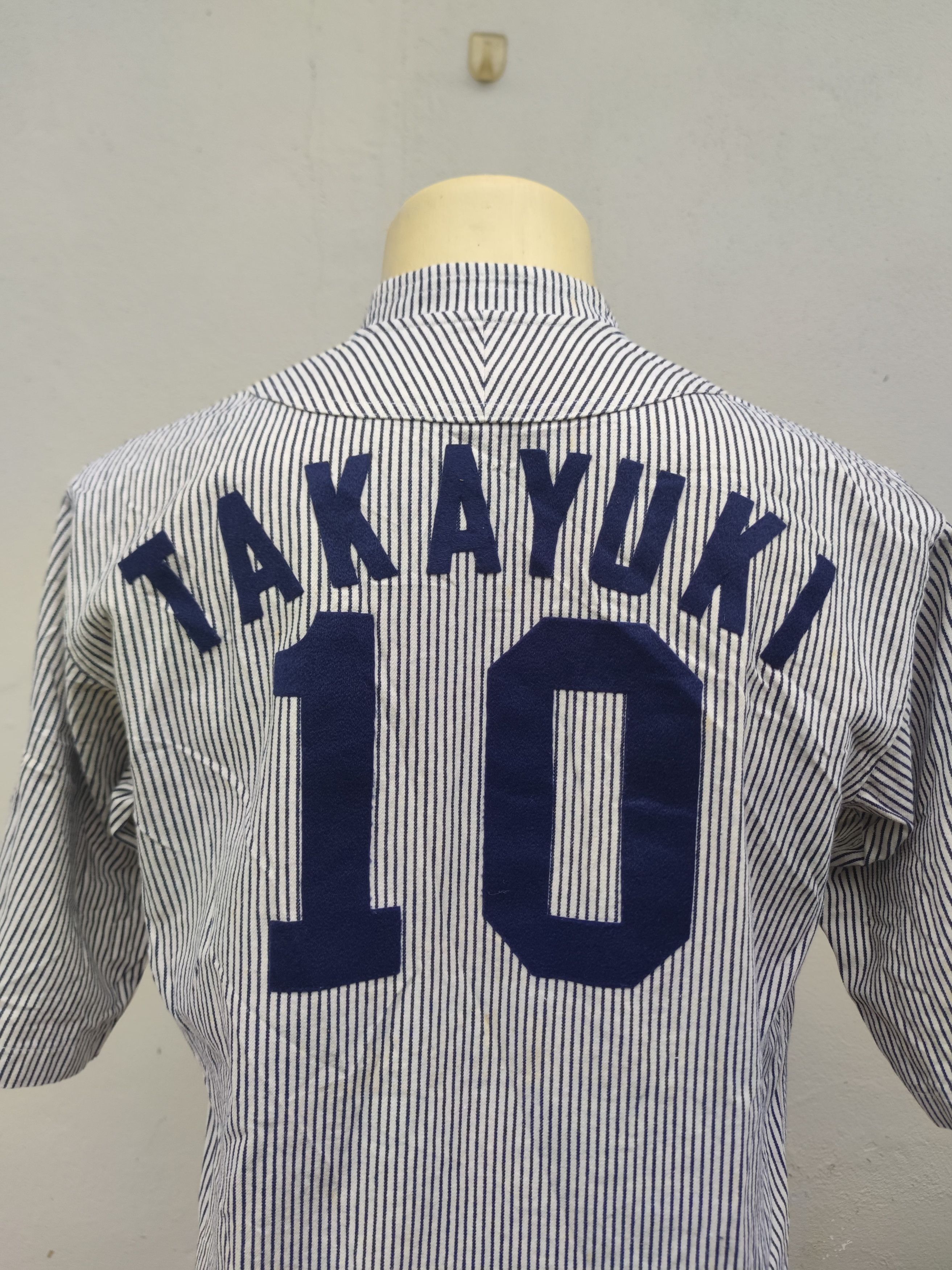 Mizuno Vintage Mizuno HOGS #10 Takayuki Hickory Stripe Size US M / EU 48-50 / 2 - 11 Thumbnail