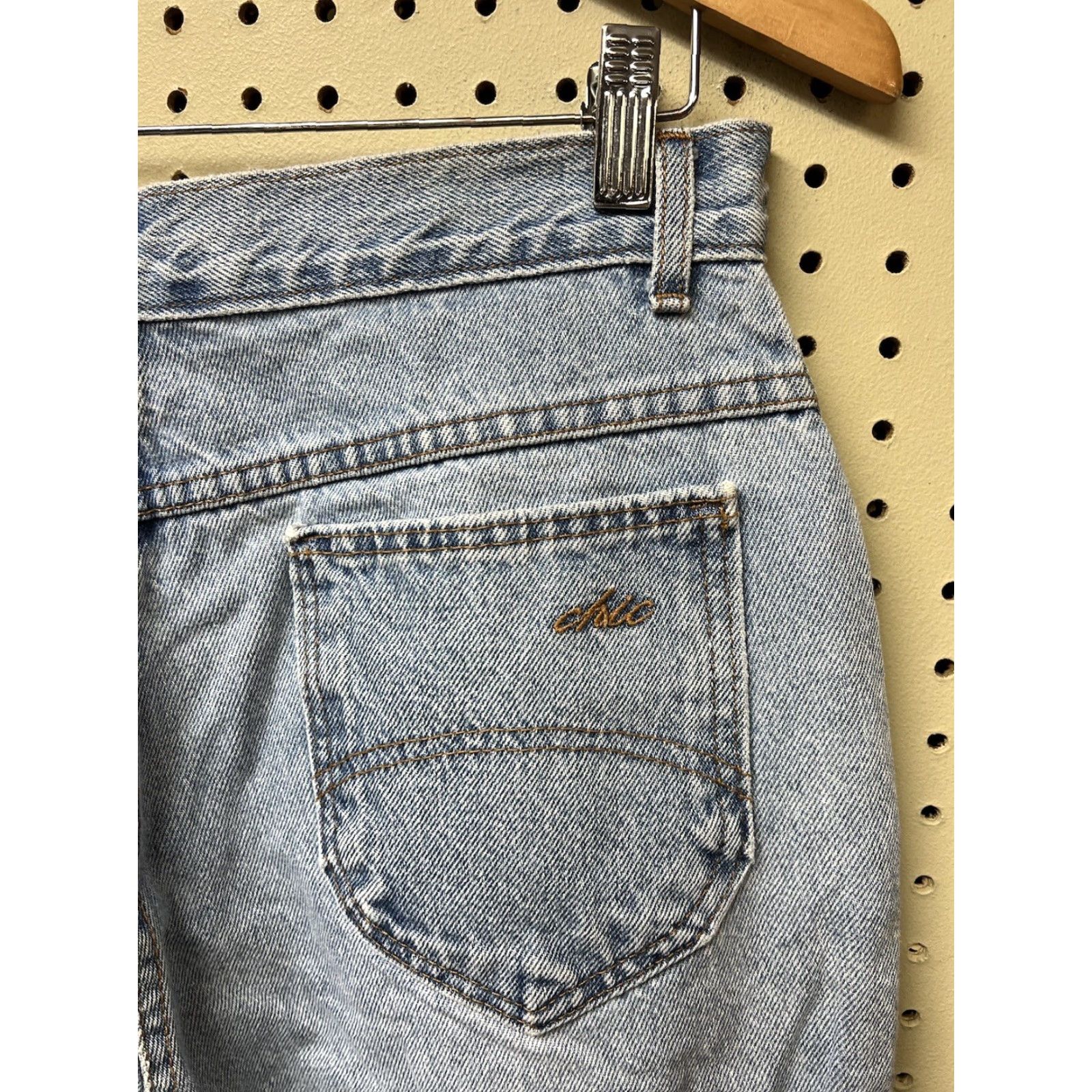 Vintage VINTAGE CHIC Jeans 5-Pocket Denim Tapered Relaxed High Rise 14 Blue Women Grunge 80s 90s USA Size 36" / US 14 / IT 50 - 3 Thumbnail